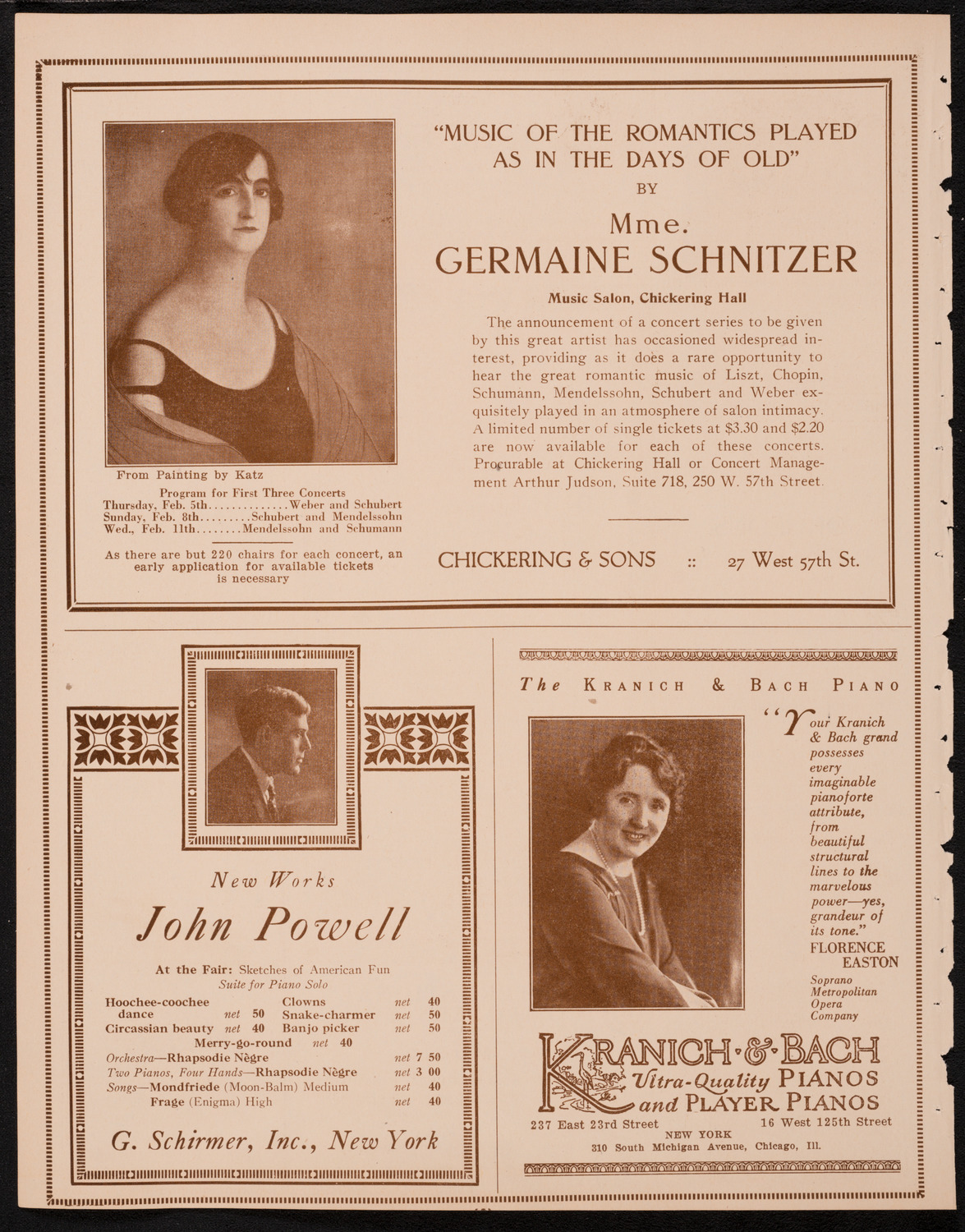 New York Philharmonic Students' Concert, February 4, 1925, program page 6