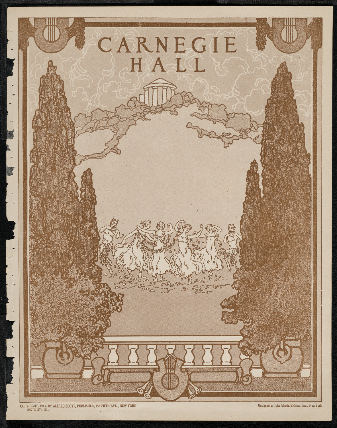 New York Philharmonic, March 27, 1921, program page 1