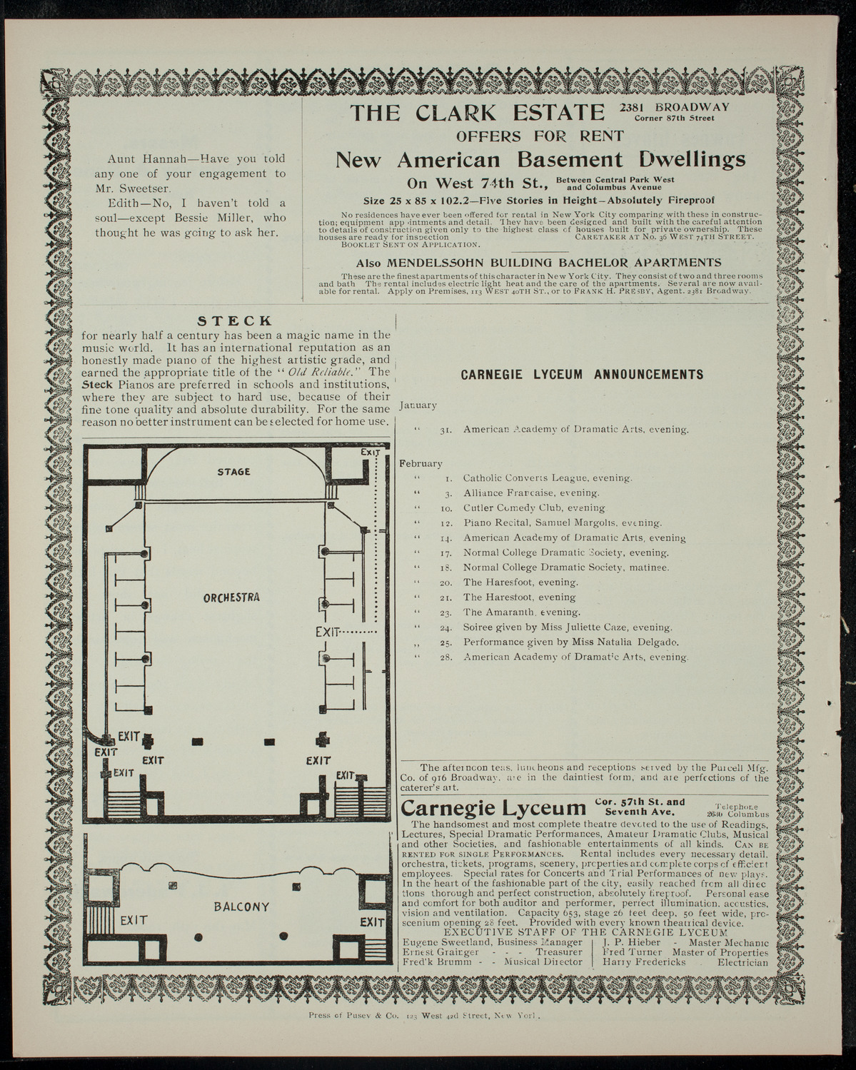 Clayton Mackenzie Legge in "Robert Burns", January 28, 1905, program page 4