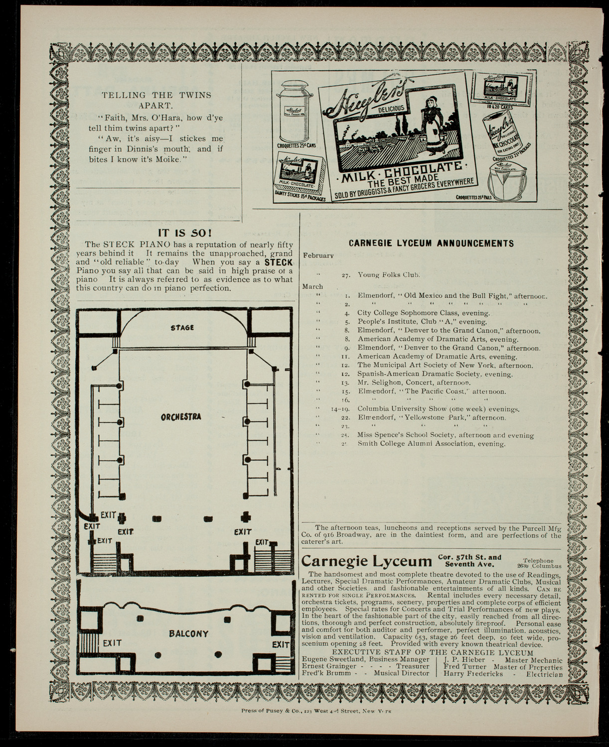 Dramatic and Musical Entertainment given by the Junior League, February 26, 1904, program page 4