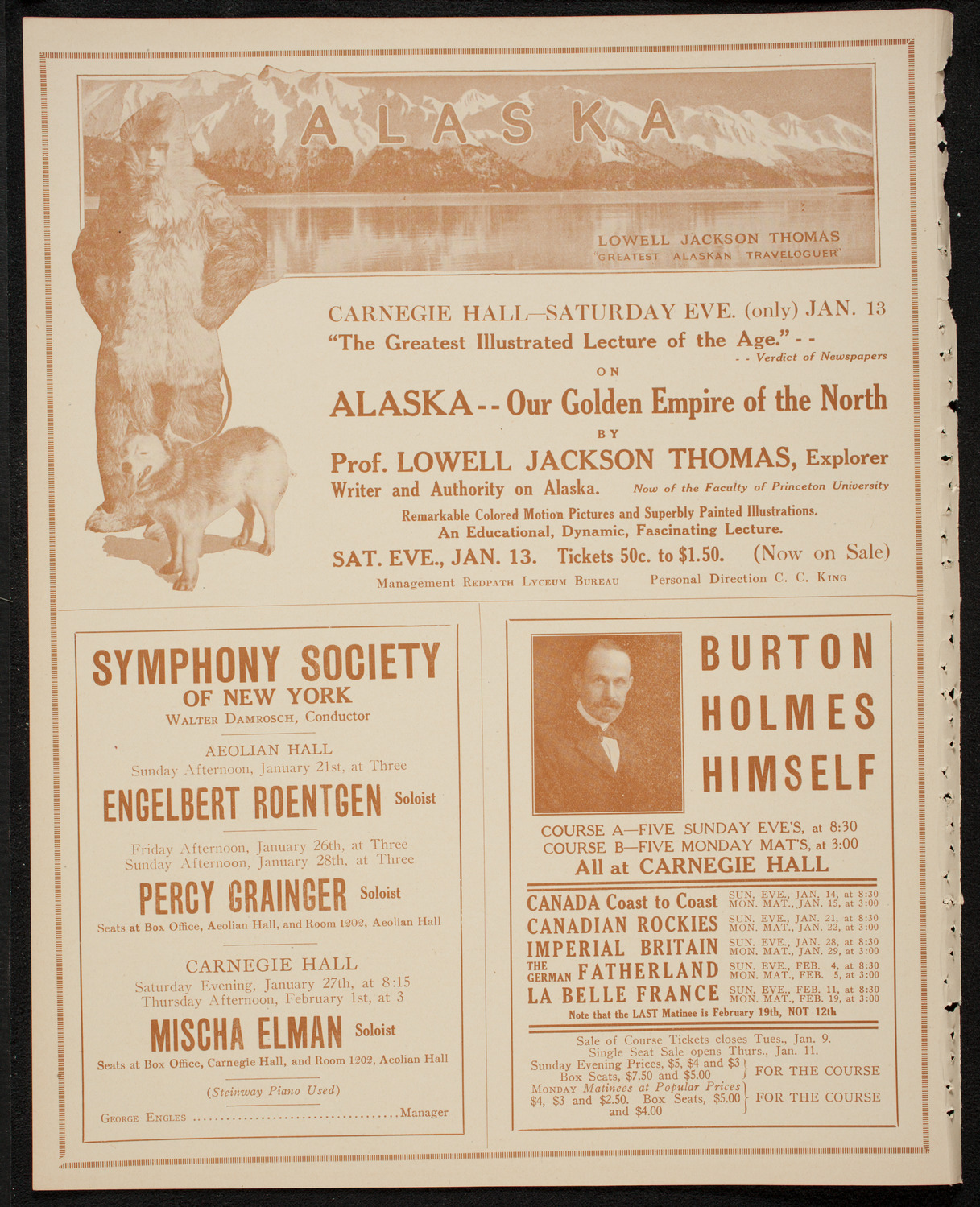 New York Philharmonic, January 5, 1917, program page 8