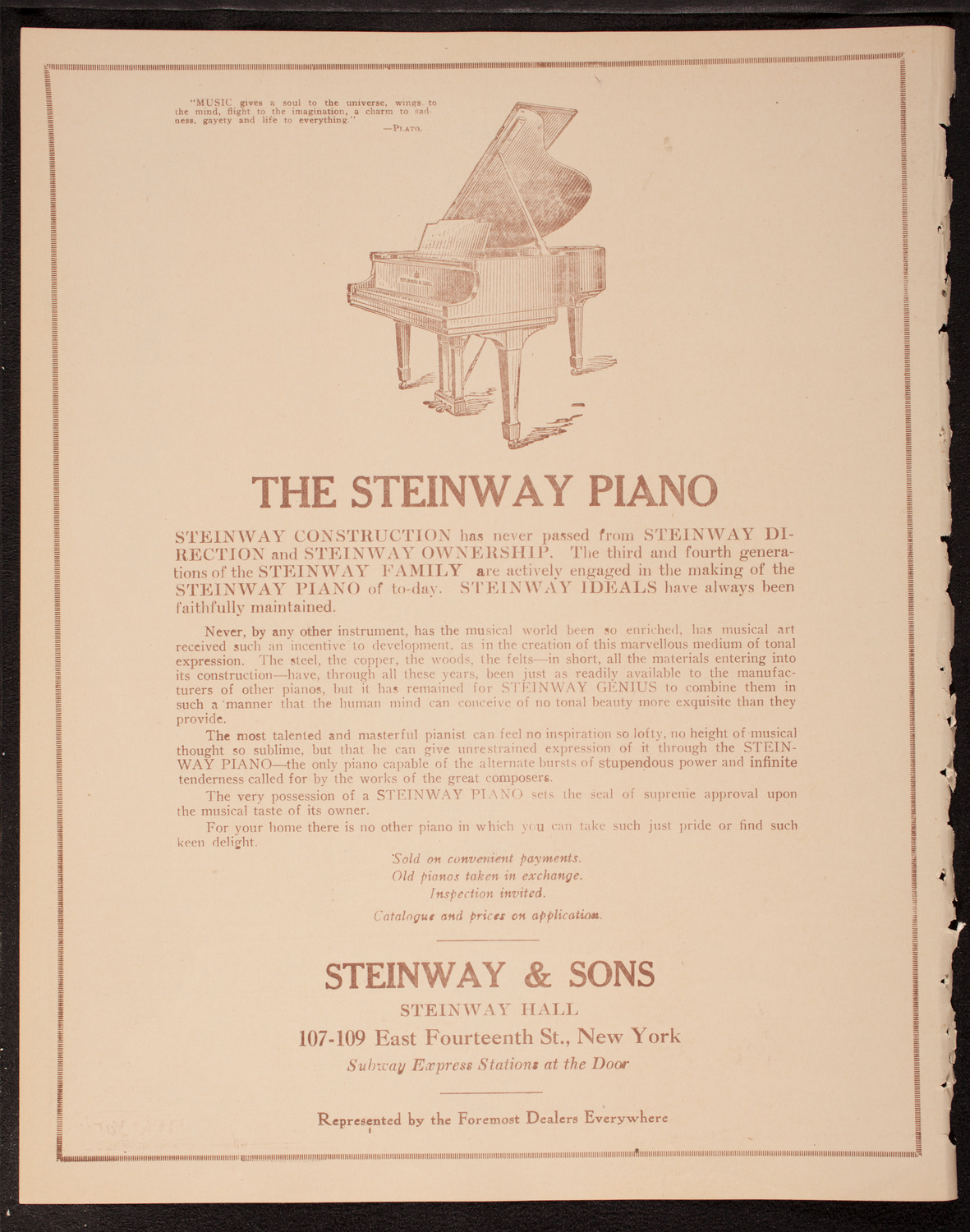 Sophie Braslau, Contralto, November 9, 1919, program page 4