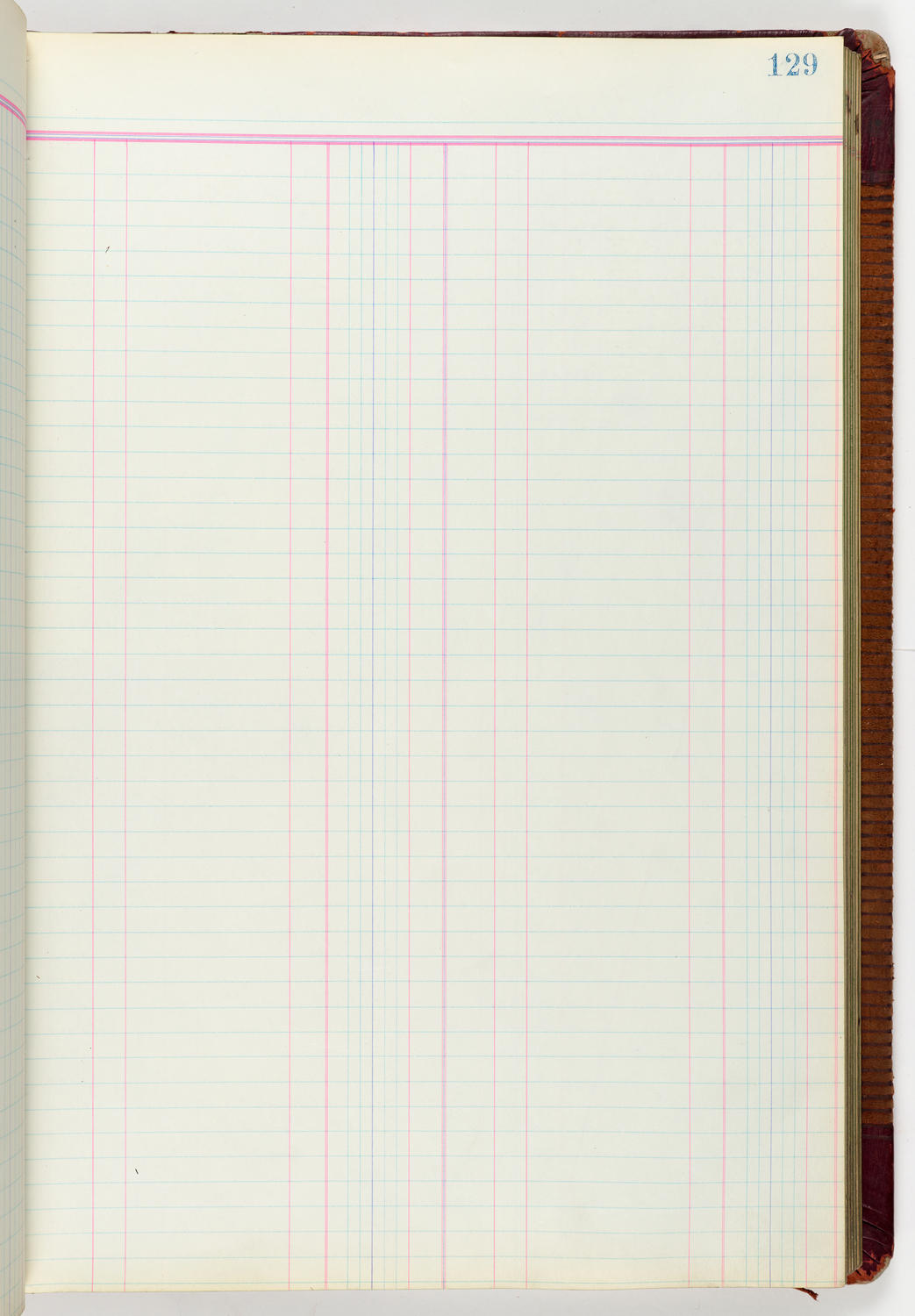 Music Hall Accounting Ledger Journal, volume 6, page 129