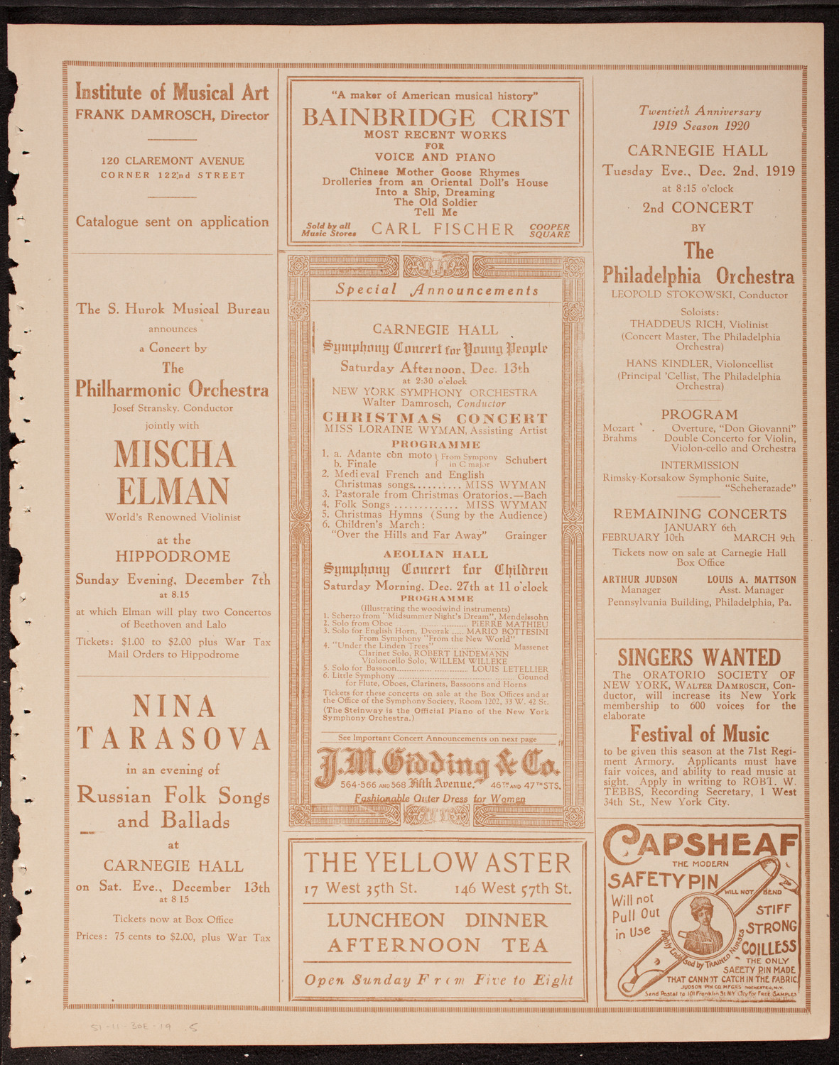 Newman Traveltalks: Belgium, November 30, 1919, program page 9