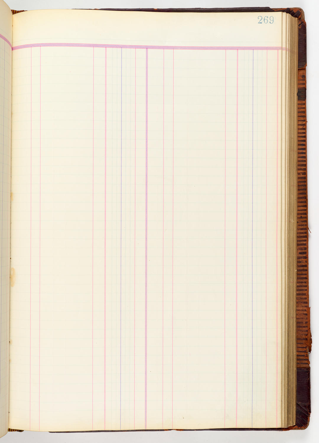 Music Hall Accounting Ledger, volume 3, page 269