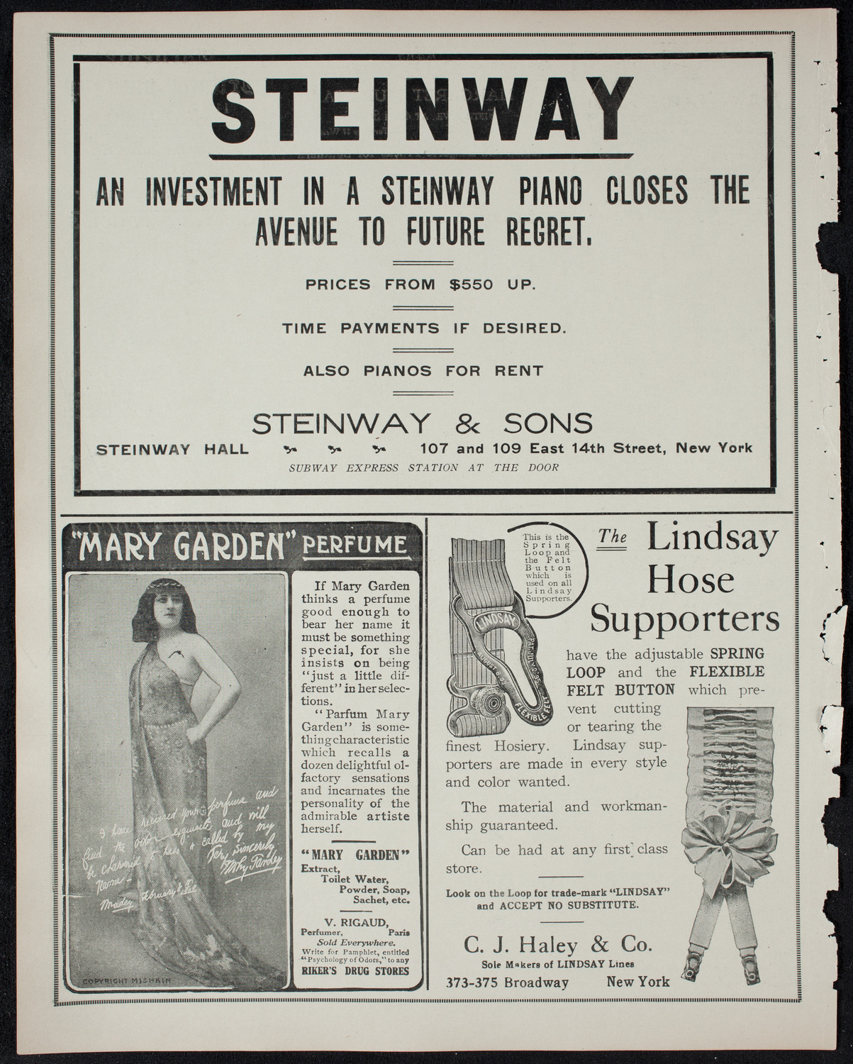 People's Symphony Concert, January 29, 1911, program page 4