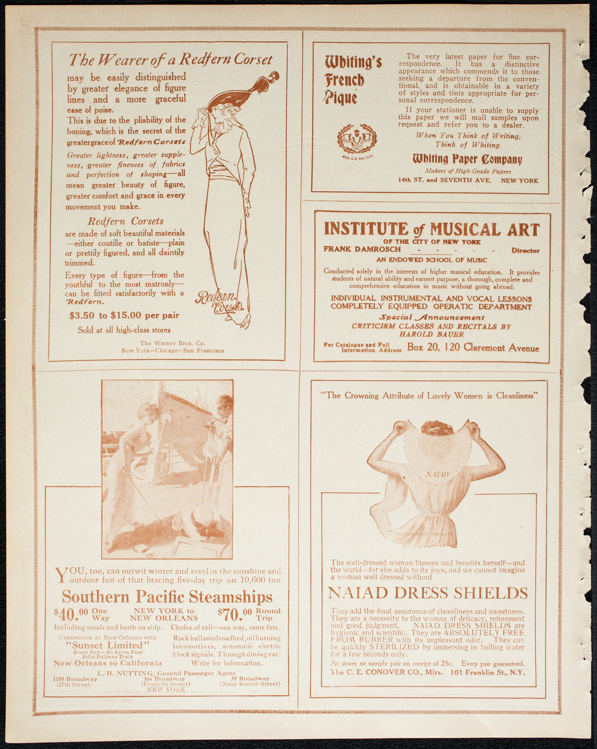 Commander Edward Evans, March 17, 1914, program page 2