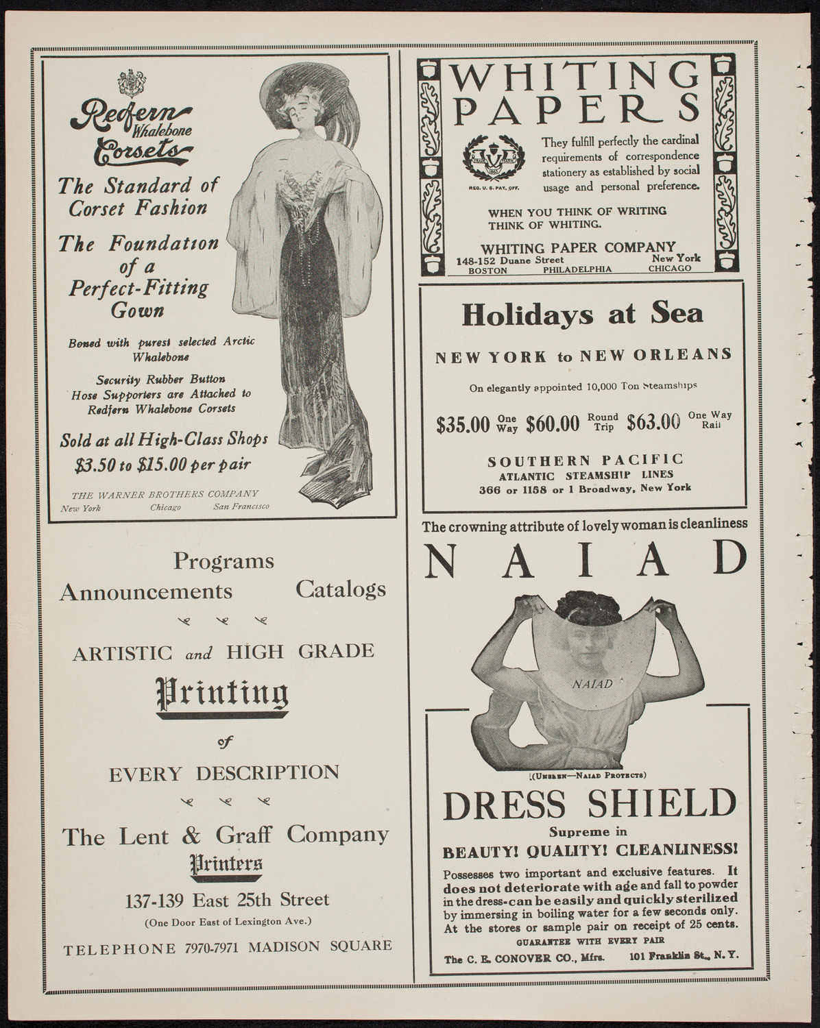 Isadora Duncan, Dancer, with the New York Symphony Orchestra, March 31, 1911, program page 2