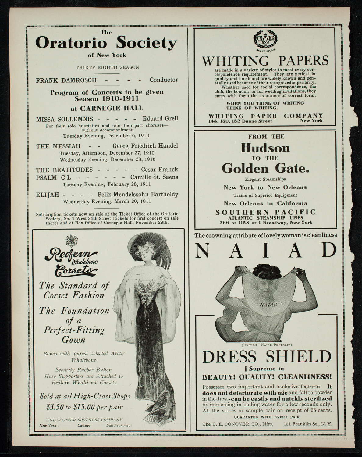 Benefit: St. Mark's Hospital, November 26, 1910, program page 2