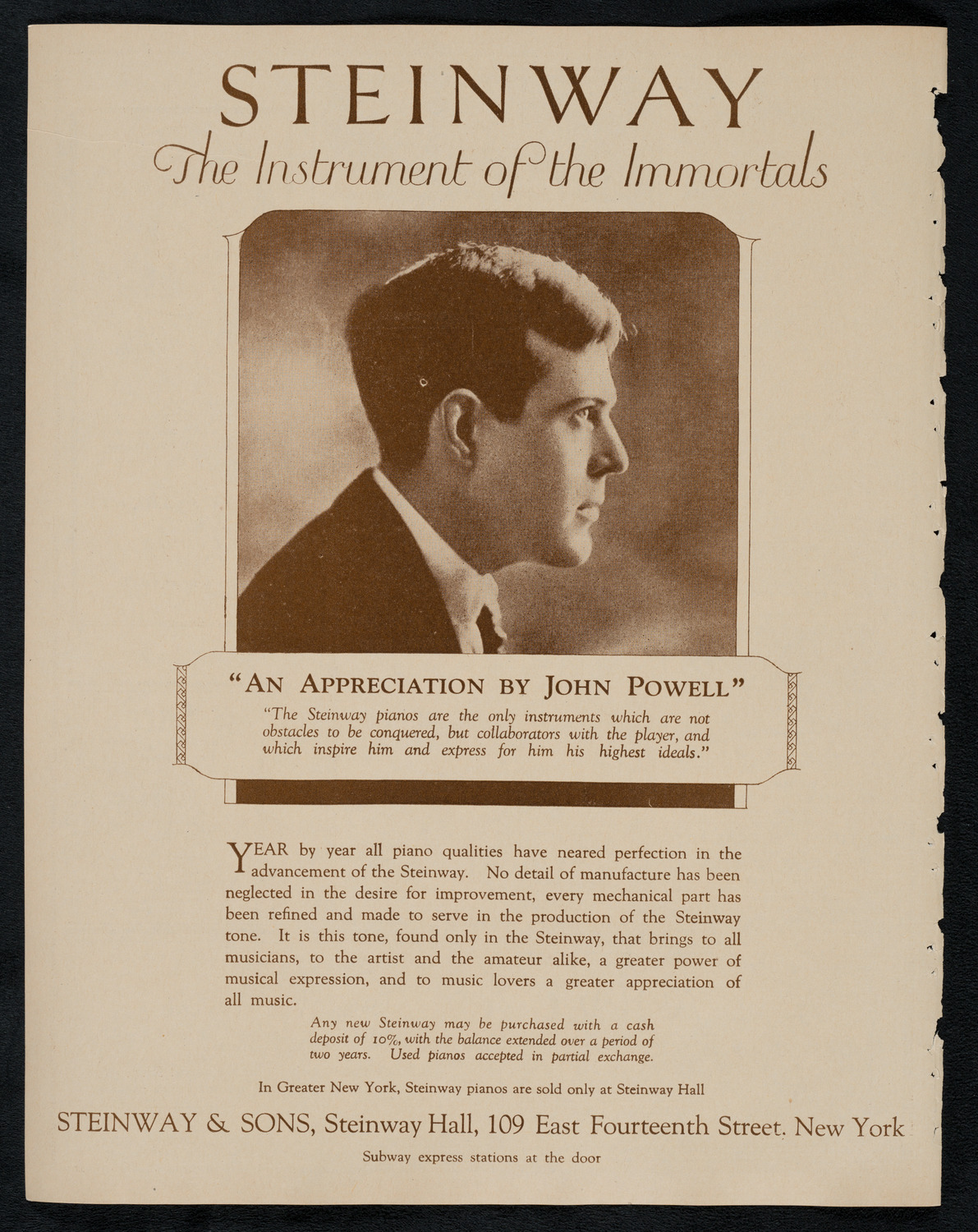 Ruth Posselt, Violin, March 6, 1923, program page 4