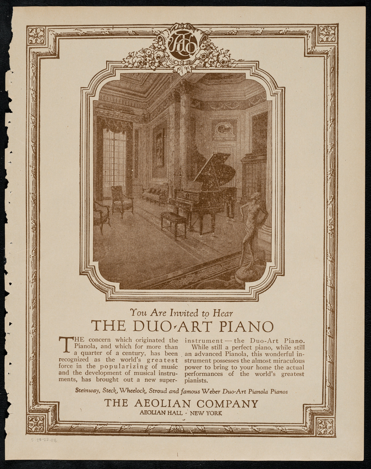 Angelo Guiffrida, Violin, May 28, 1922, program page 11