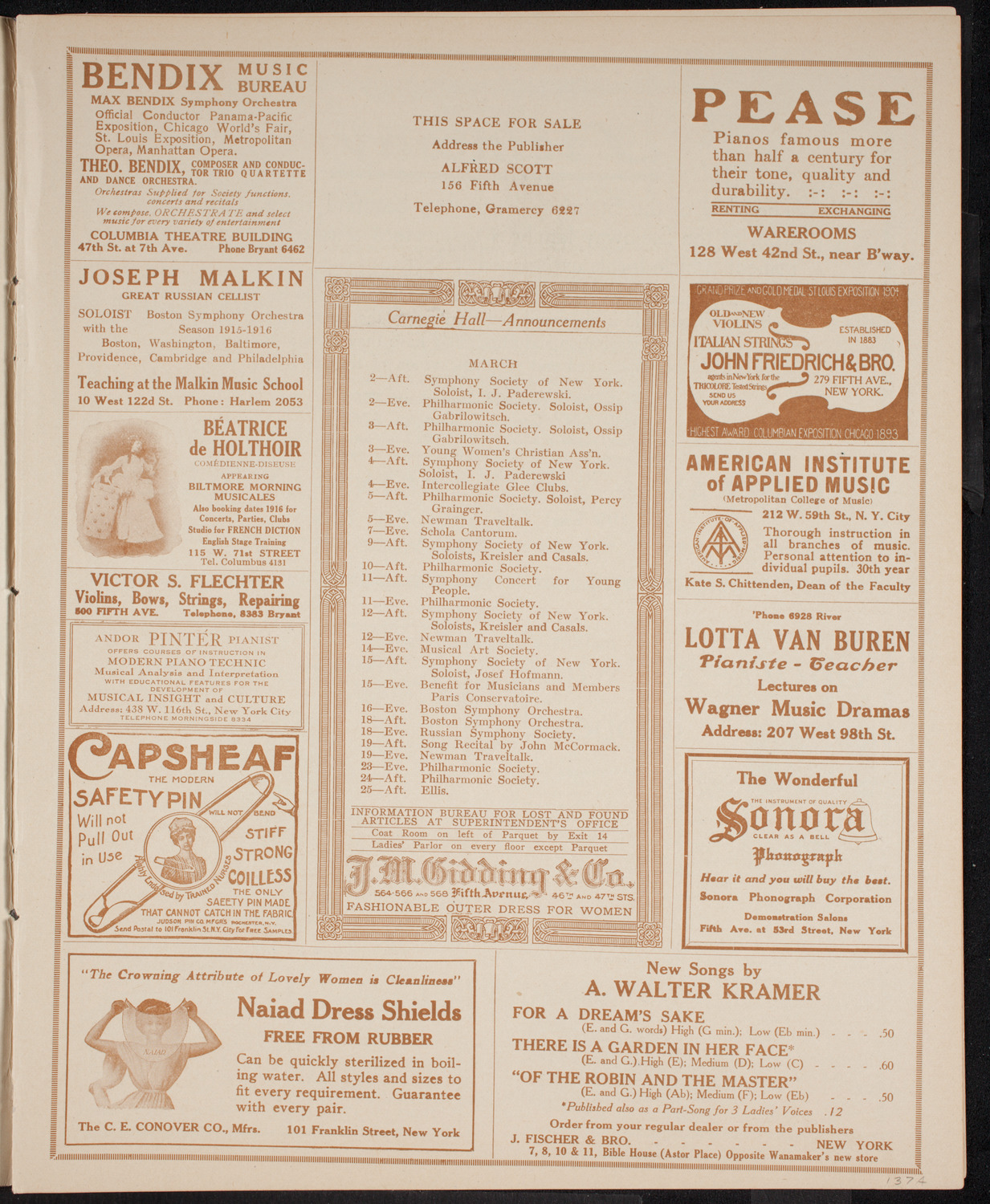 Meeting: National Security League, February 29, 1916, program page 3