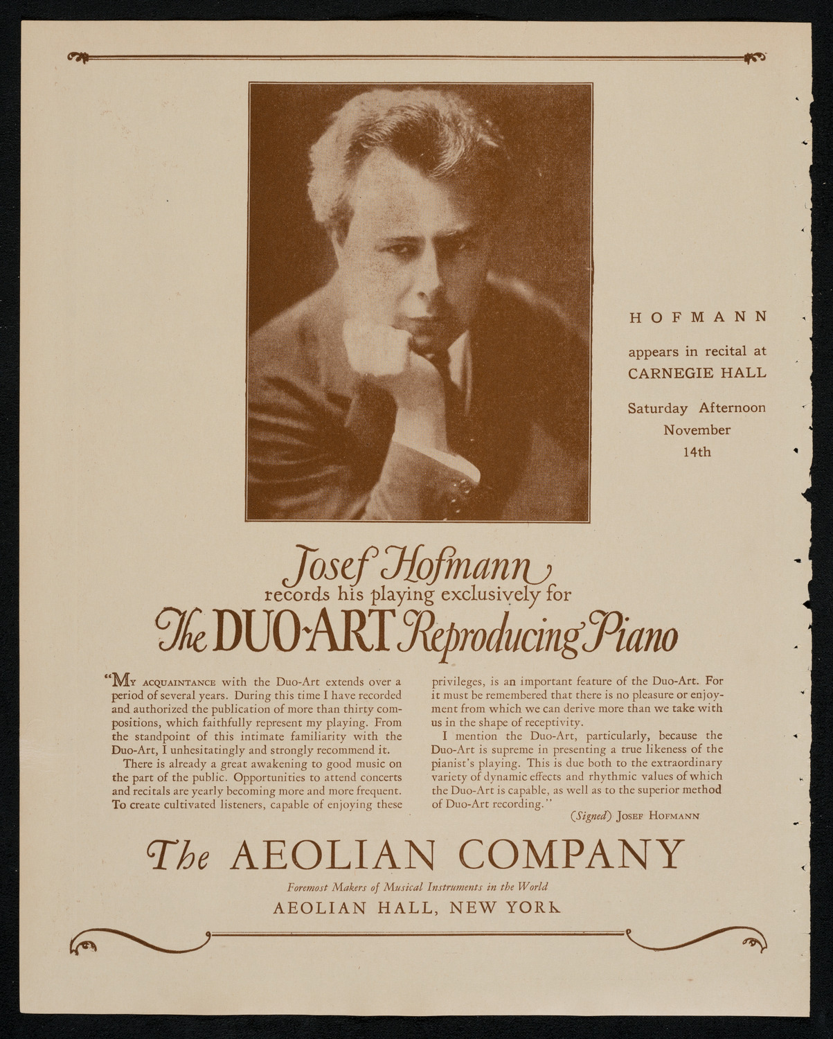 State Symphony Orchestra of New York, November 10, 1925, program page 2