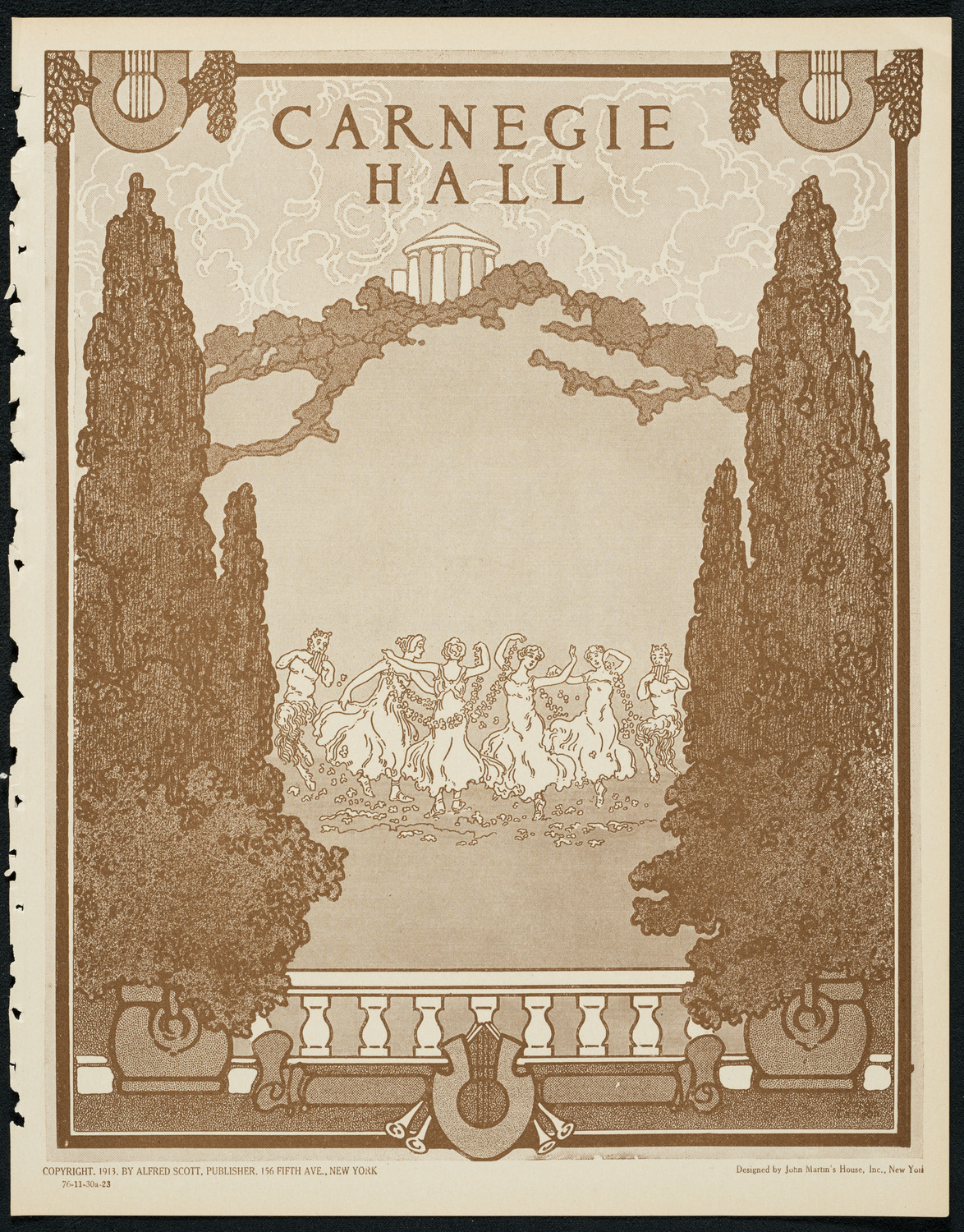 New York Philharmonic, November 30, 1923, program page 1