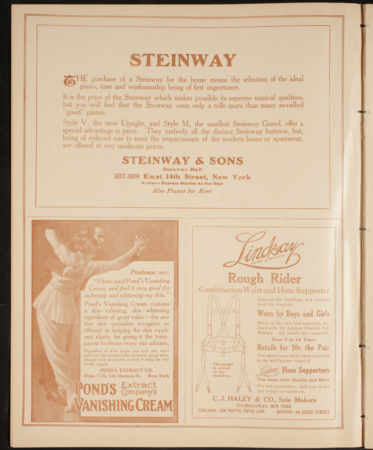 New York Philharmonic, January 28, 1915, program page 4