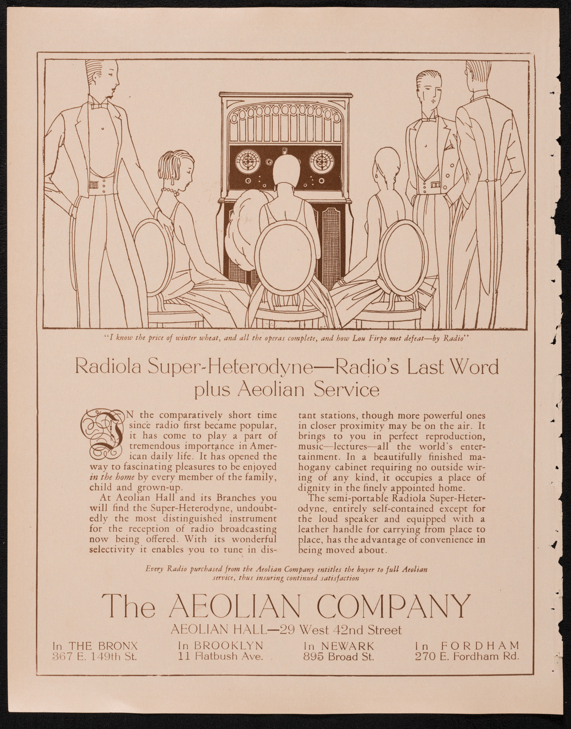 Jascha Heifetz, Violin, February 1, 1925, program page 2