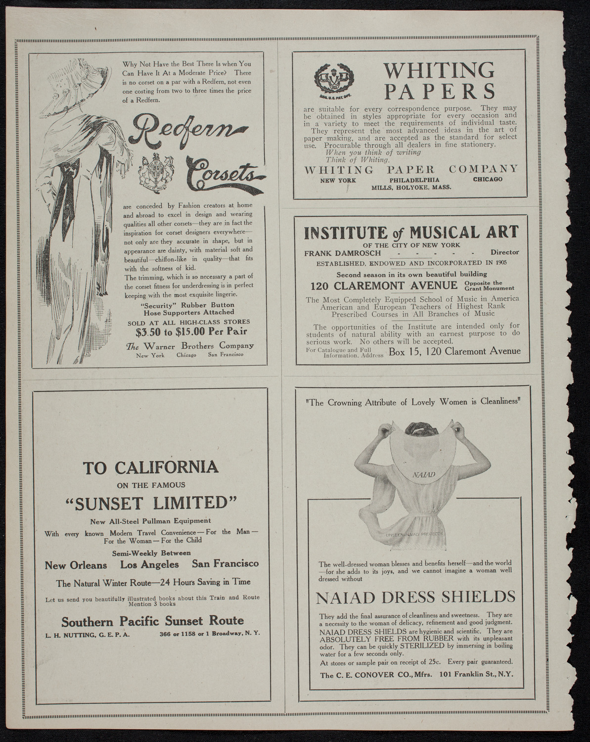 Elmendorf Lecture: The Heart of the Rocky Mountains, October 13, 1912, program page 2