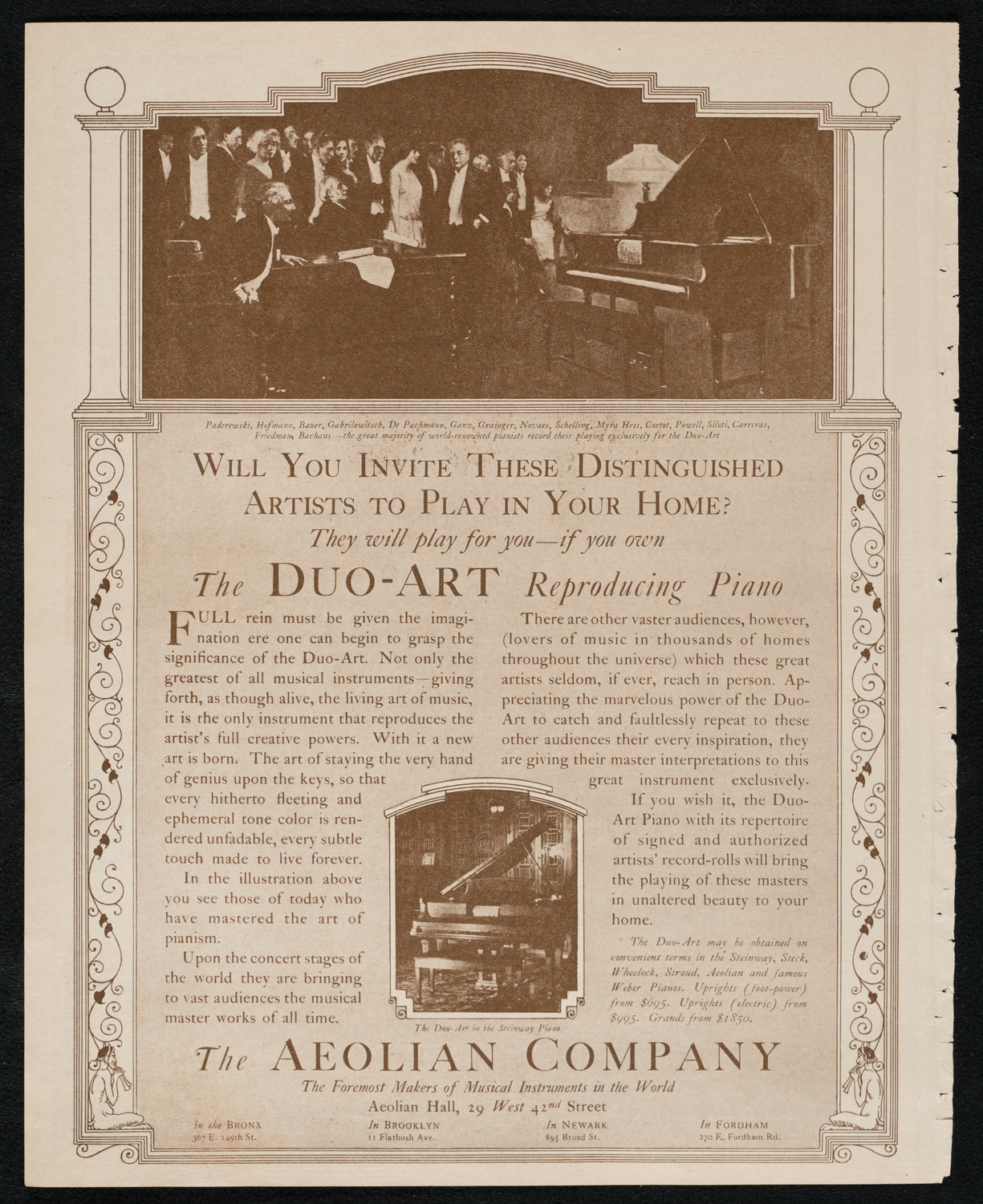 John McCormack, Tenor, October 26, 1924, program page 2