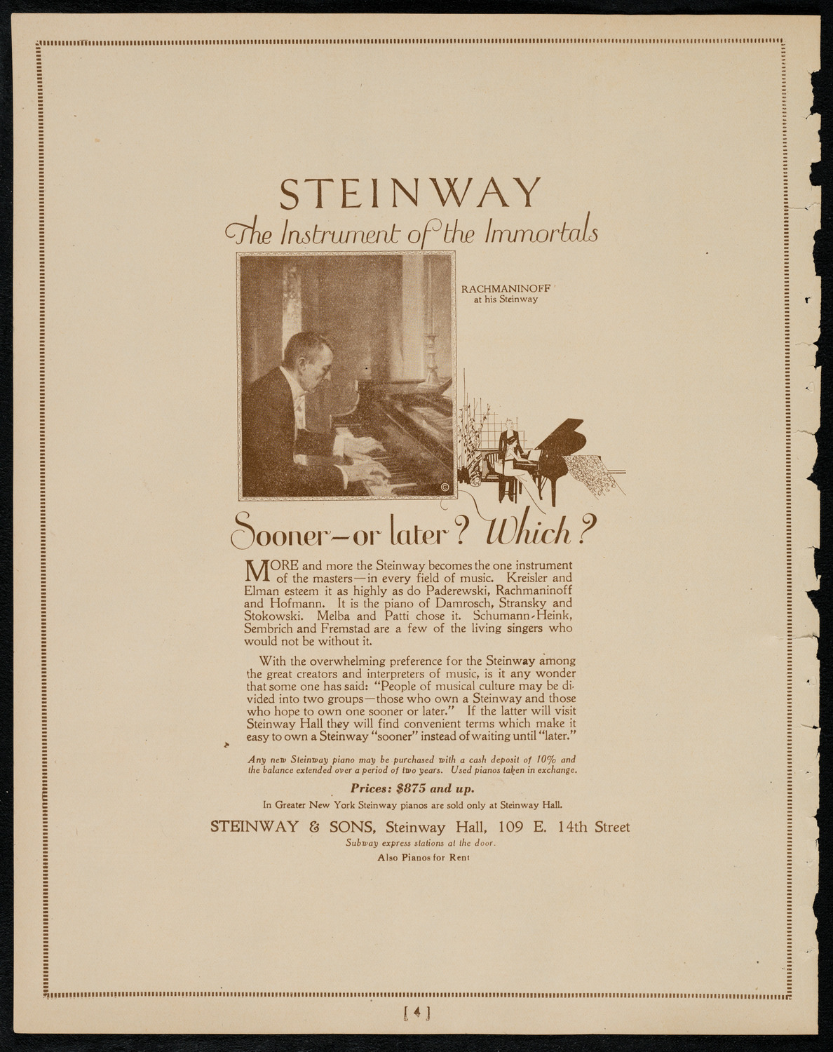 Sir Arthur Conan Doyle, May 10, 1922, program page 4