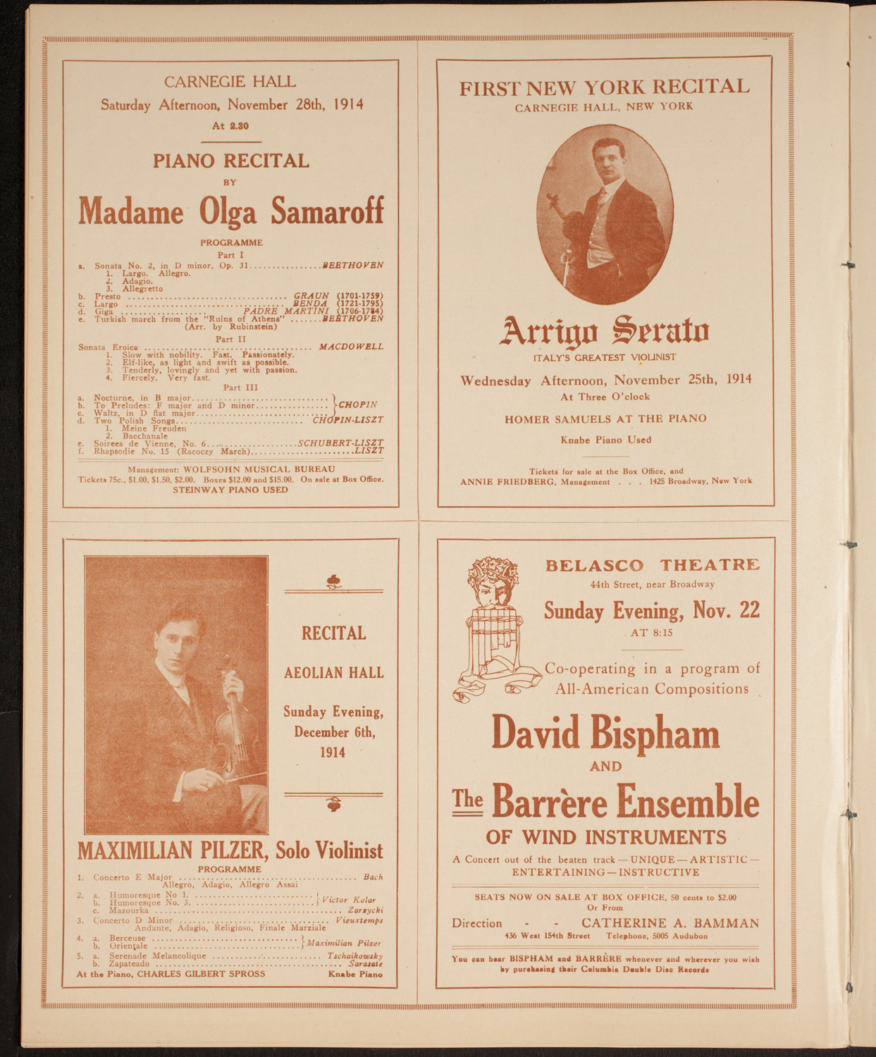 Symphony Concert for Young People, November 21, 1914, program page 10