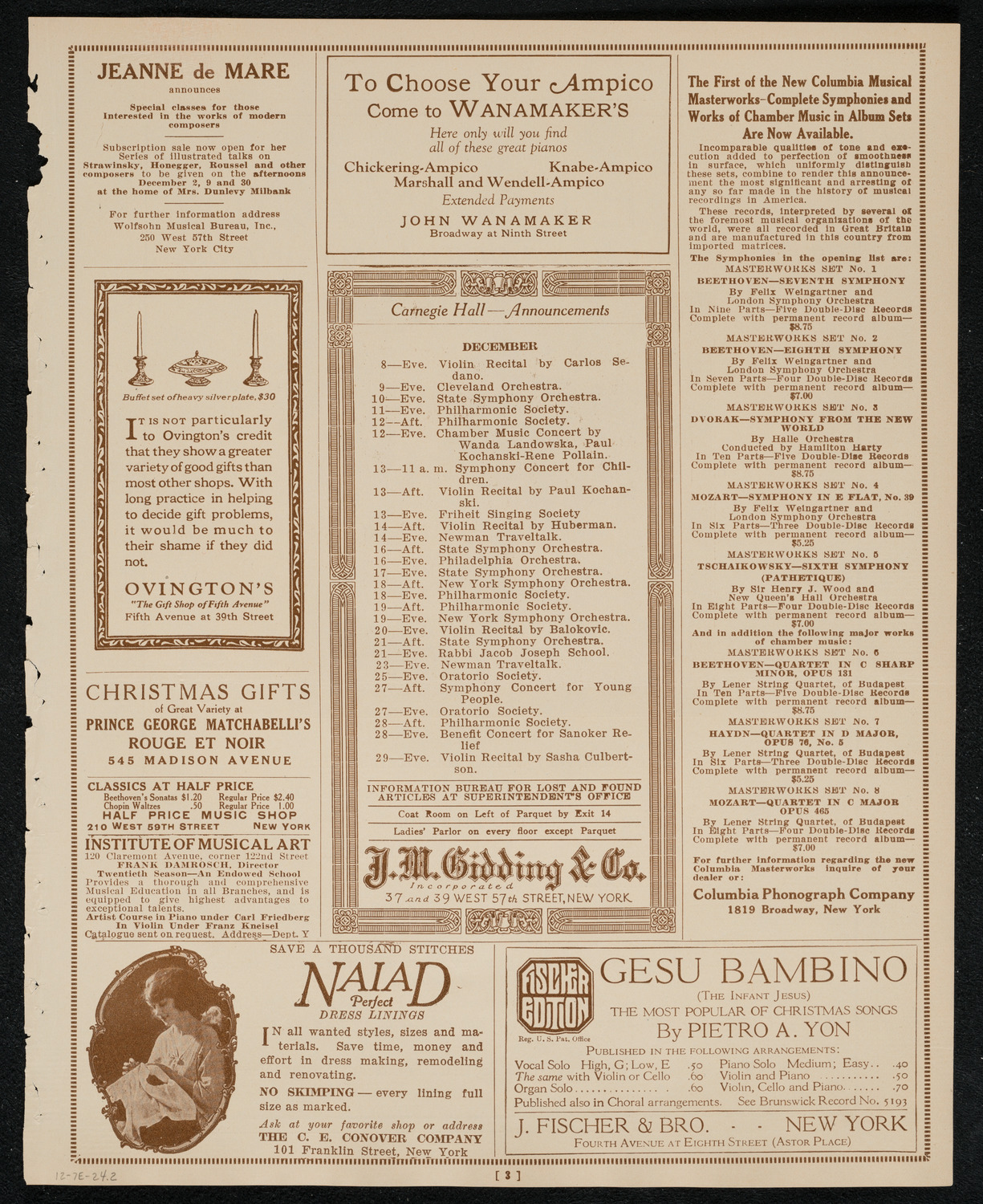Newman Traveltalks: Siam and Borneo, December 7, 1924, program page 3