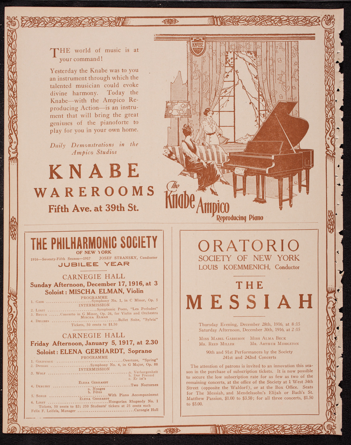 Symphony Concert for Young People, December 16, 1916, program page 12