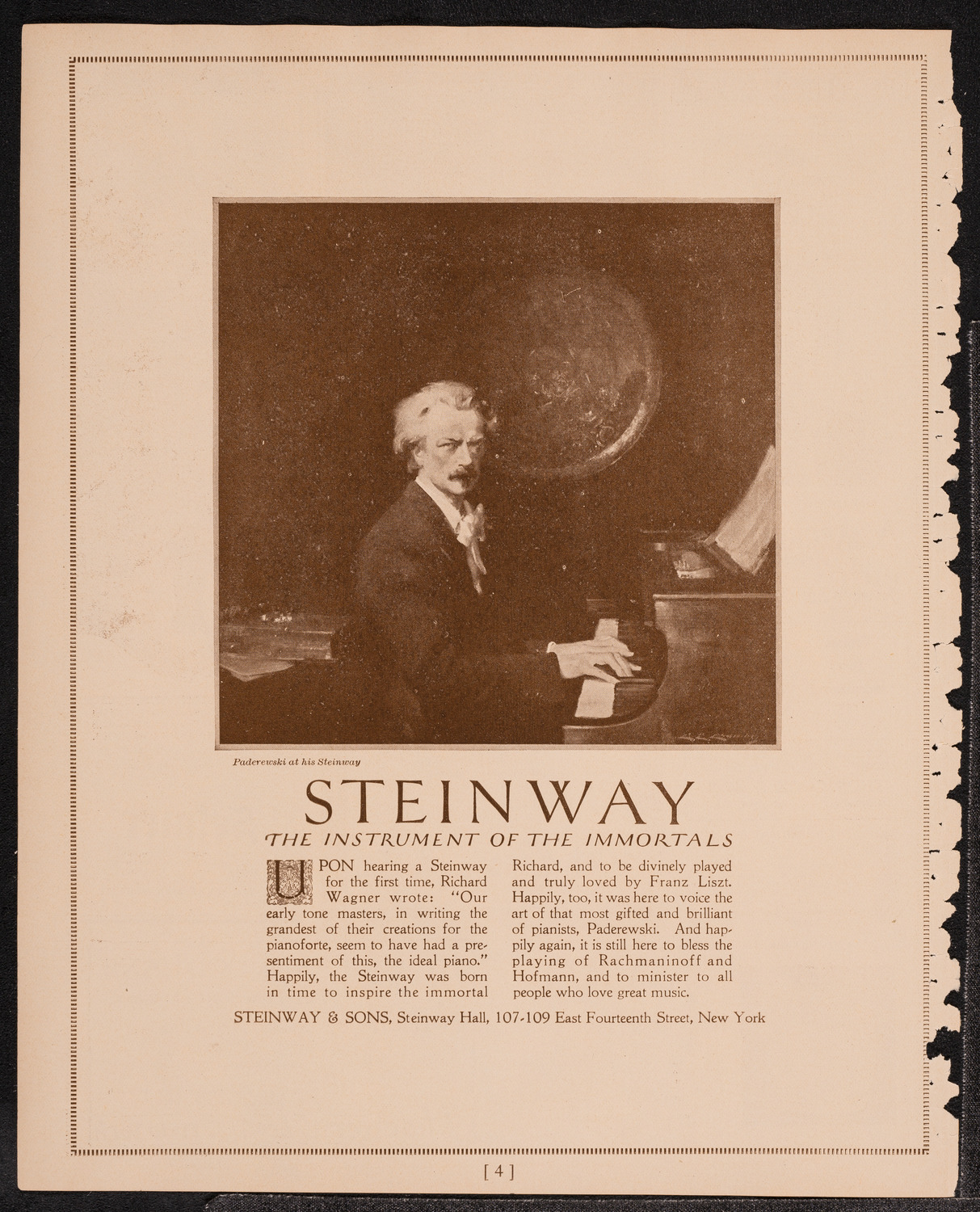 Concert and Address in Honor of Christopher Columbus, October 12, 1921, program page 4