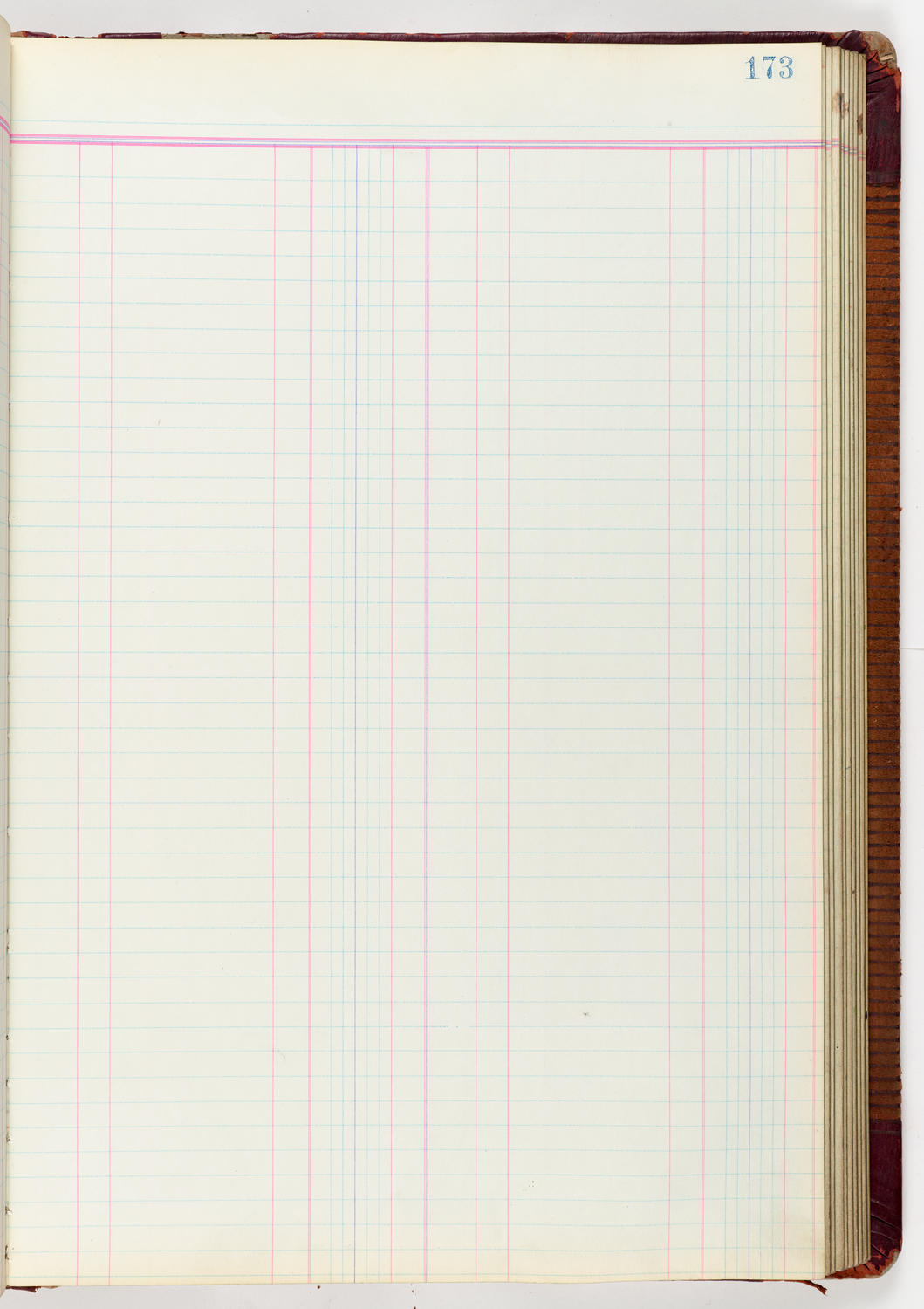 Music Hall Accounting Ledger Journal, volume 6, page 173