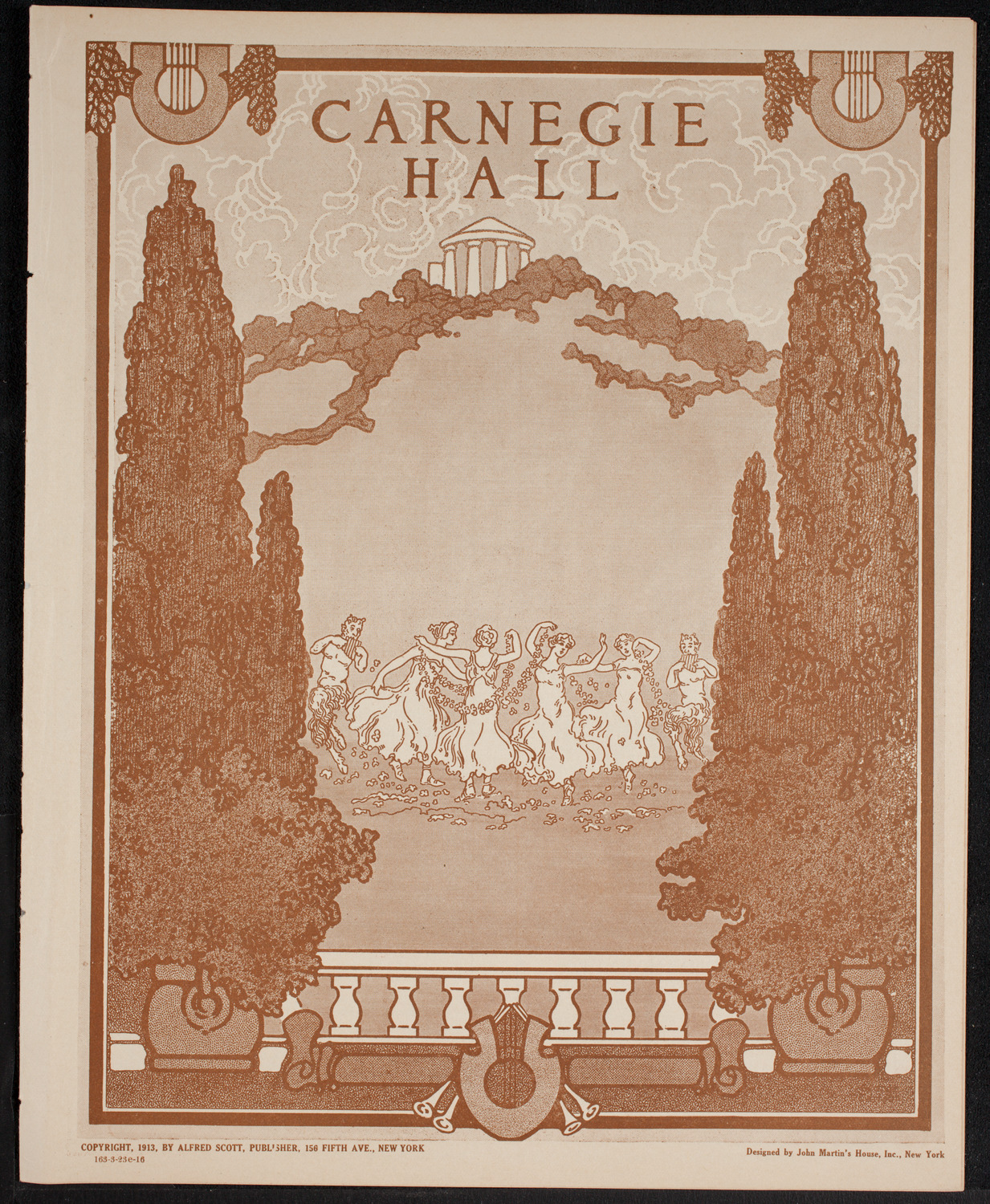 New York Philharmonic, March 23, 1916, program page 1
