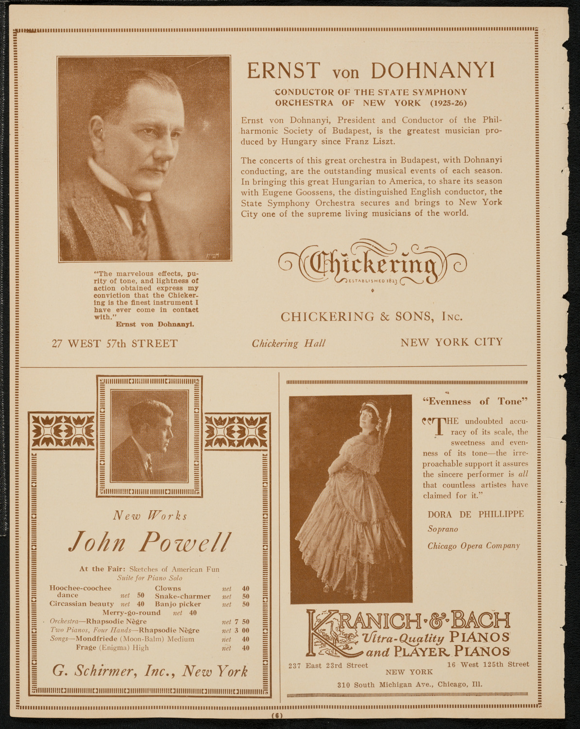 New York Music Week Association Concert, May 8, 1925, program page 6