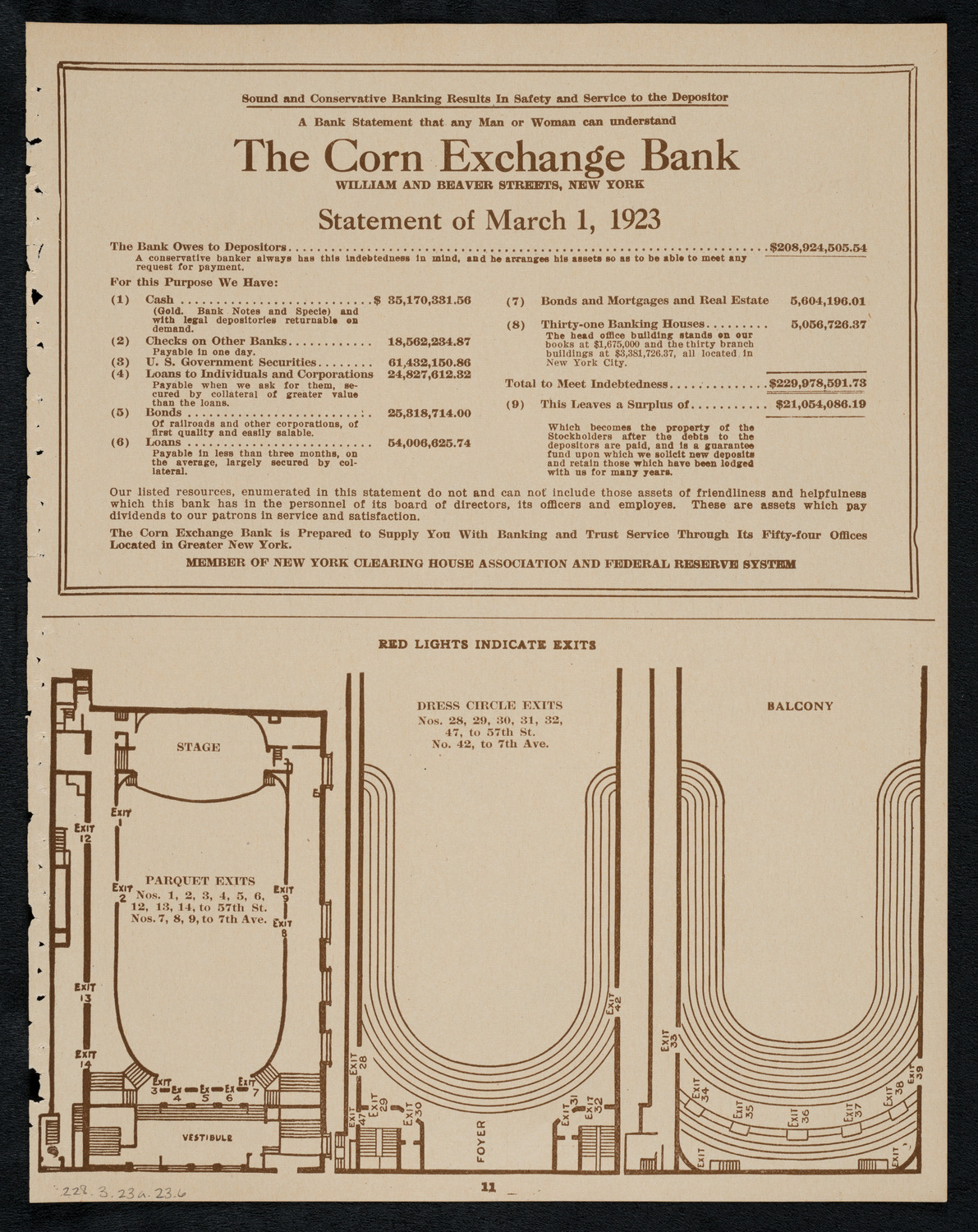 New York Philharmonic, March 23, 1923, program page 11