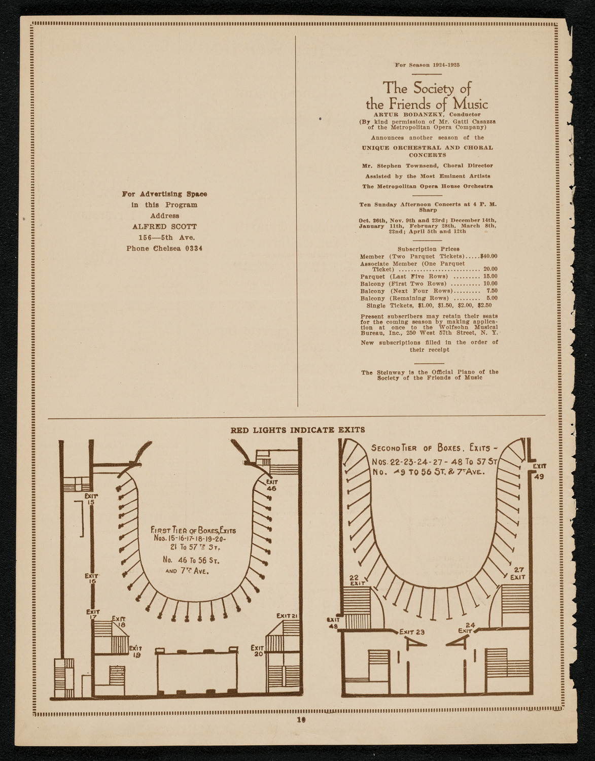 Hipolito Lazaro, Tenor, June 25, 1924, program page 10