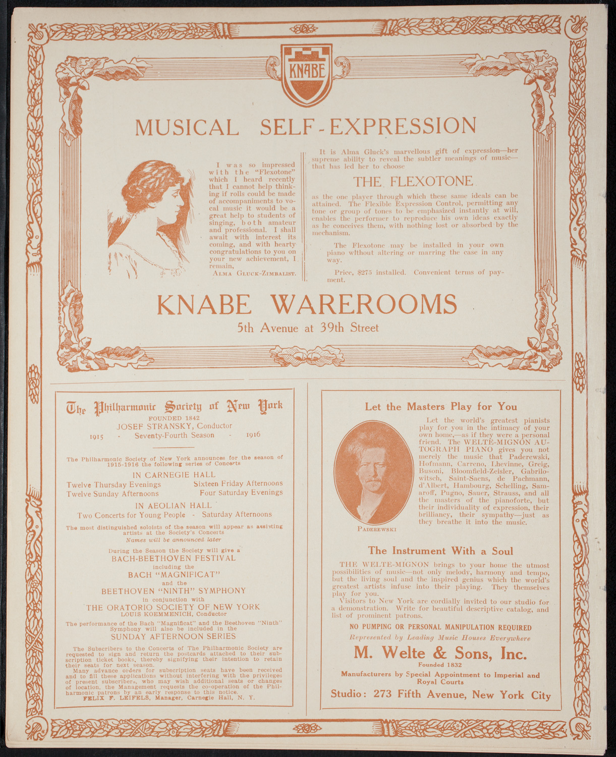 Graduation:  Packard Commercial School, May 25, 1915, program page 12