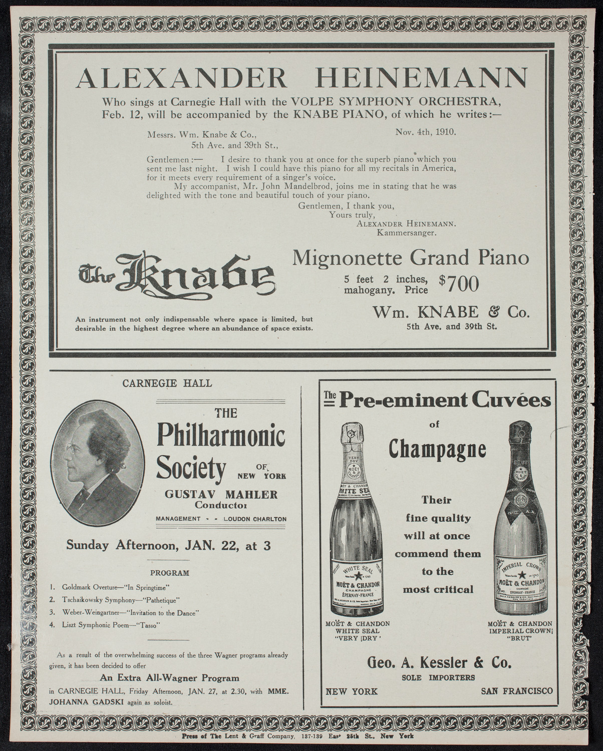 Symphony Concert for Young People, January 21, 1911, program page 12