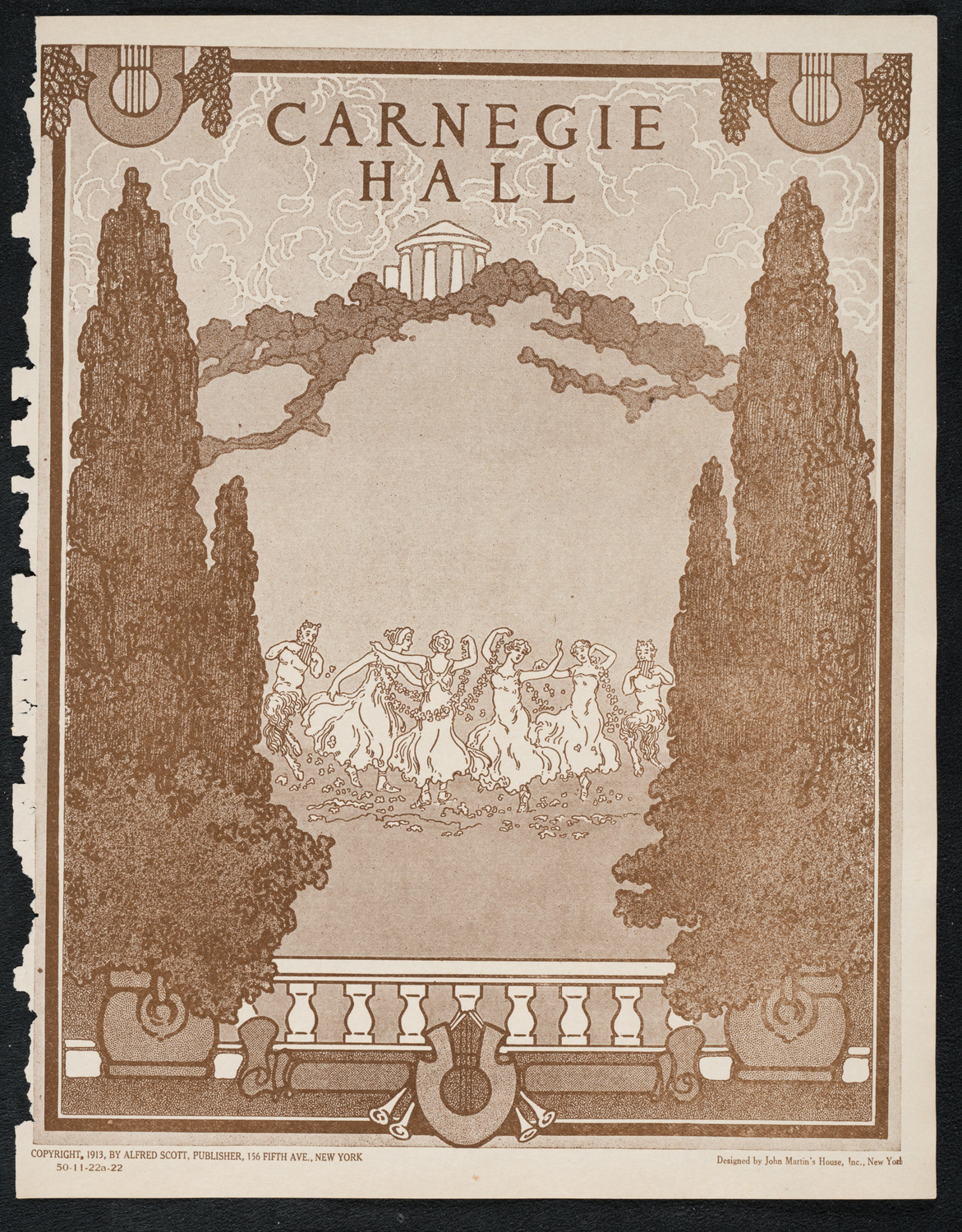 Ignacy Jan Paderewski, Piano, November 22, 1922, program page 1