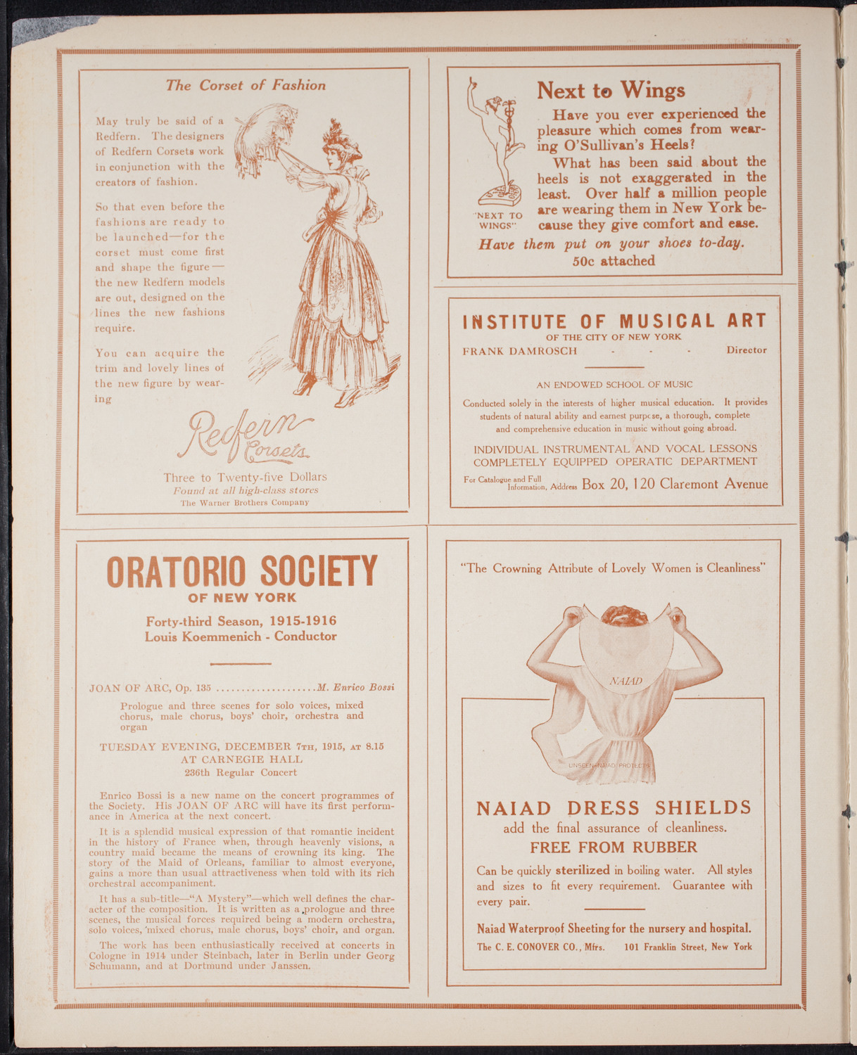 Debate: National Security, April 2, 1915, program page 2