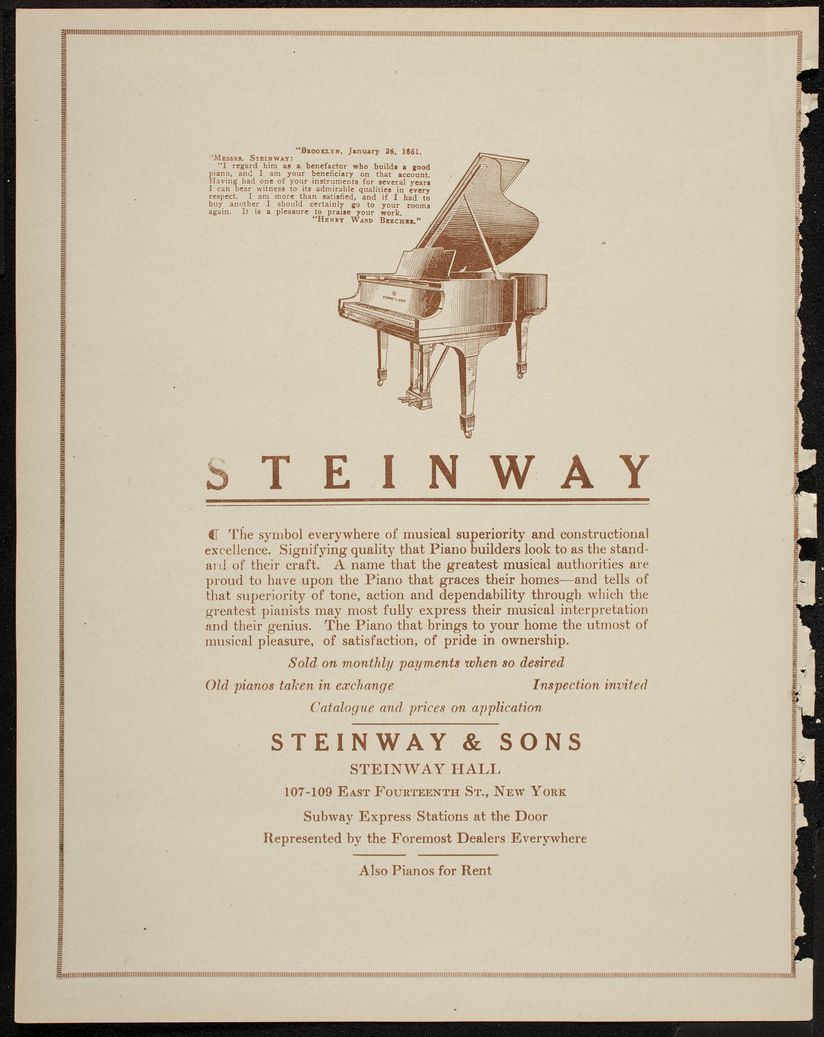 New York Symphony Orchestra, February 21, 1920, program page 4