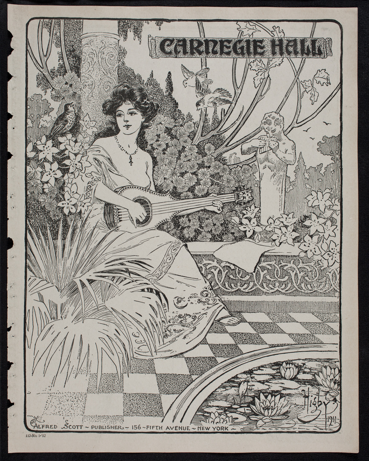 Katharine Goodson, Piano, January 30, 1912, program page 1