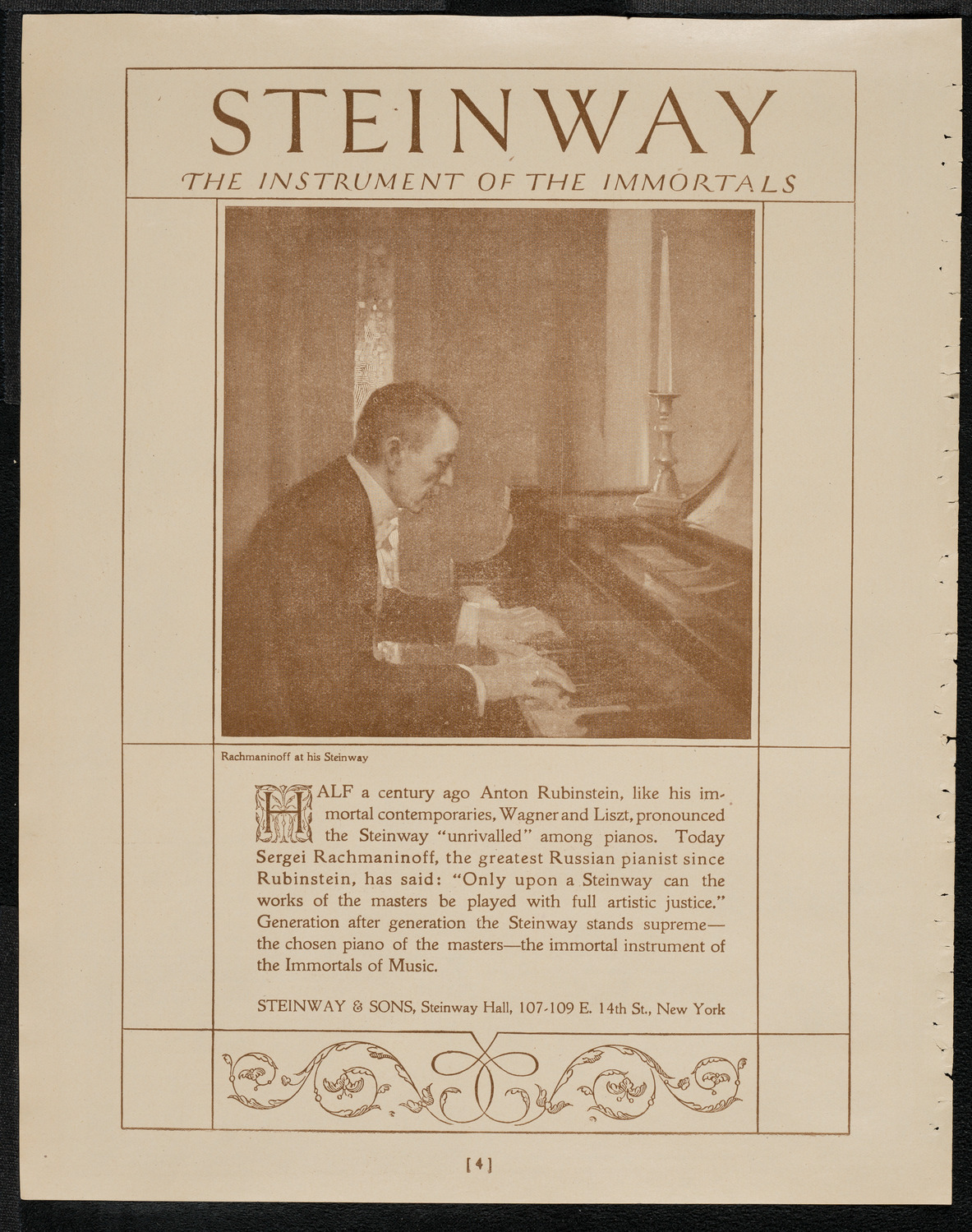 The High Twelve Club Reception and Entertainment, April 8, 1921, program page 4