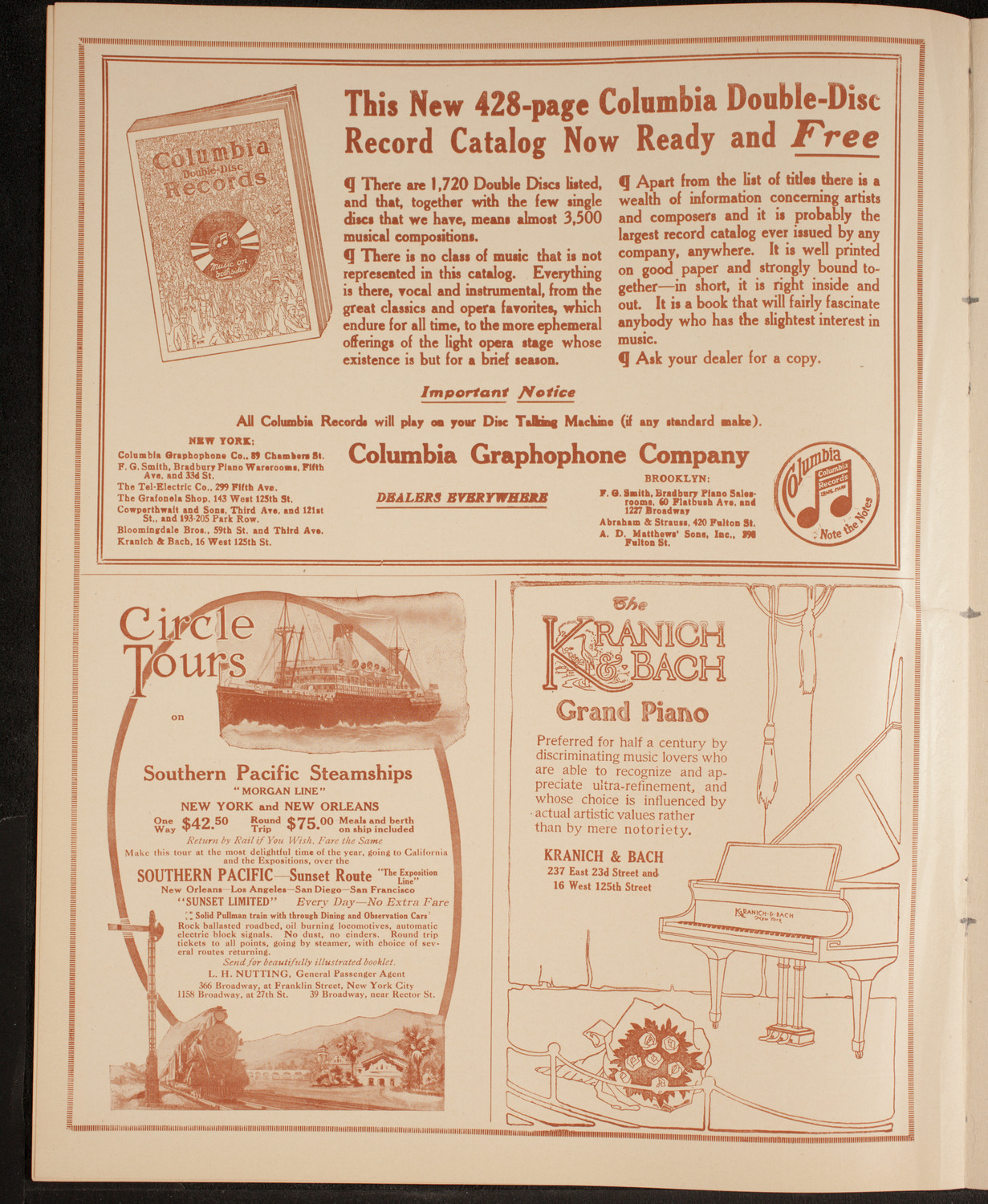 Benefit: Widows and Orphans in Galicia, January 19, 1915, program page 6