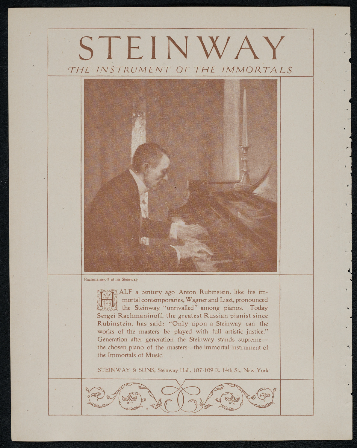 National Symphony Orchestra, February 17, 1921, program page 4