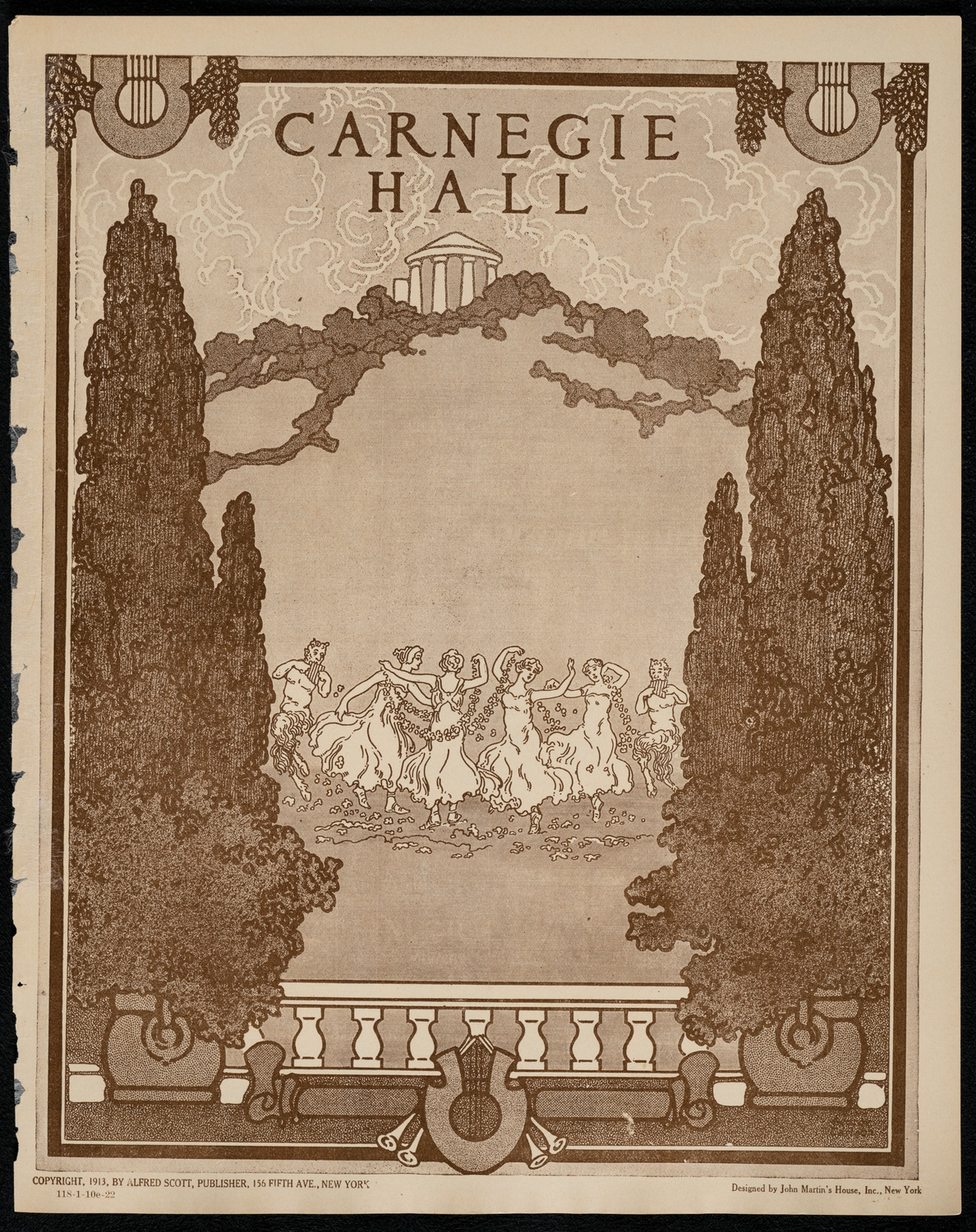 New York Banks' Glee Club, January 10, 1922, program page 1