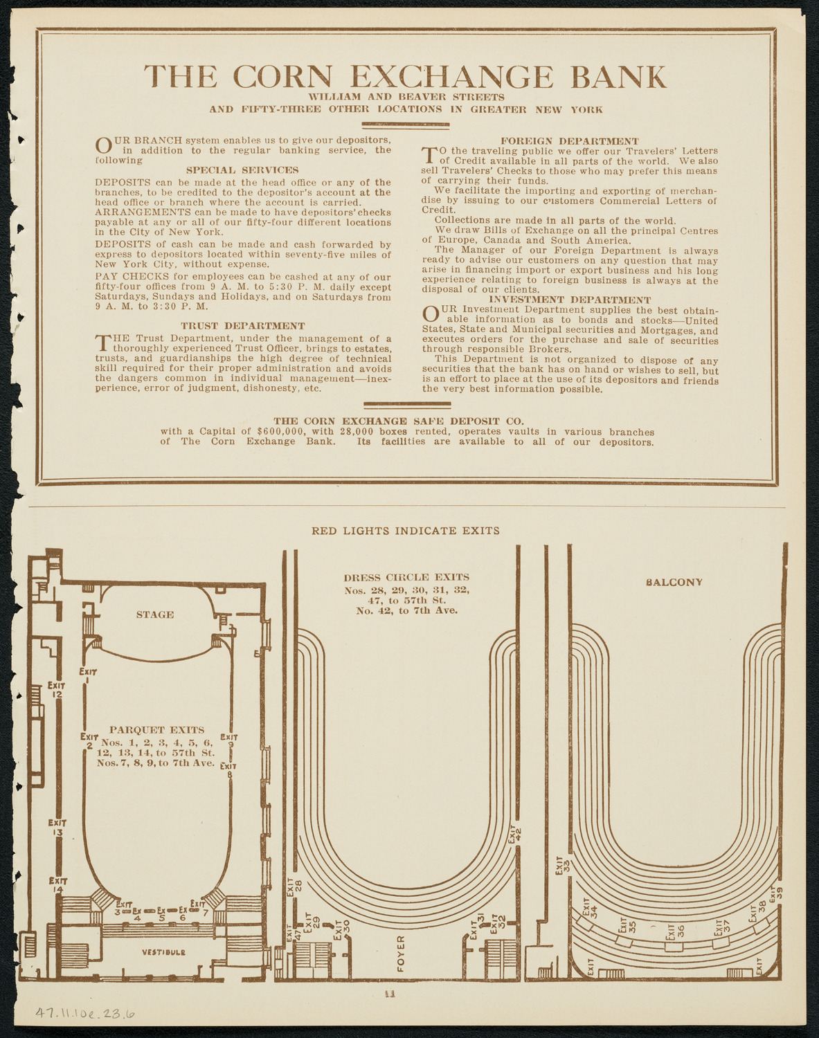 New York Philharmonic, November 10, 1923, program page 11