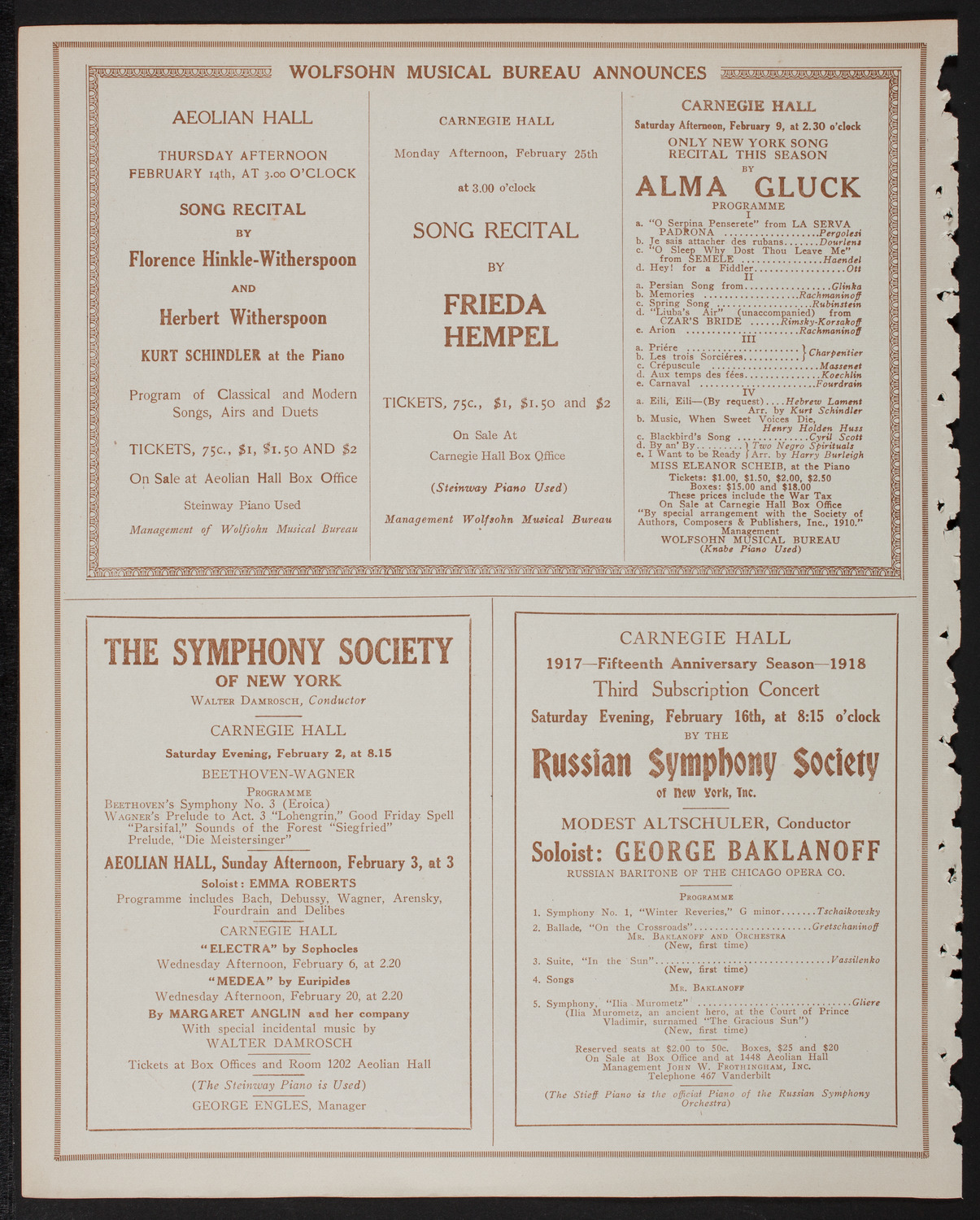 Symphony Concert for Young People, February 2, 1918, program page 8