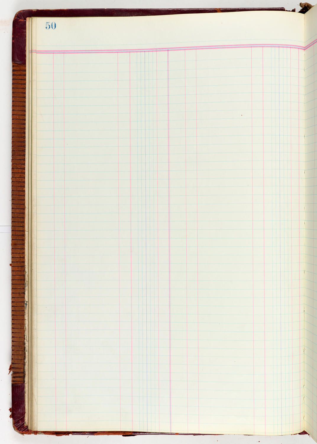 Music Hall Accounting Ledger Journal, volume 6, page 50