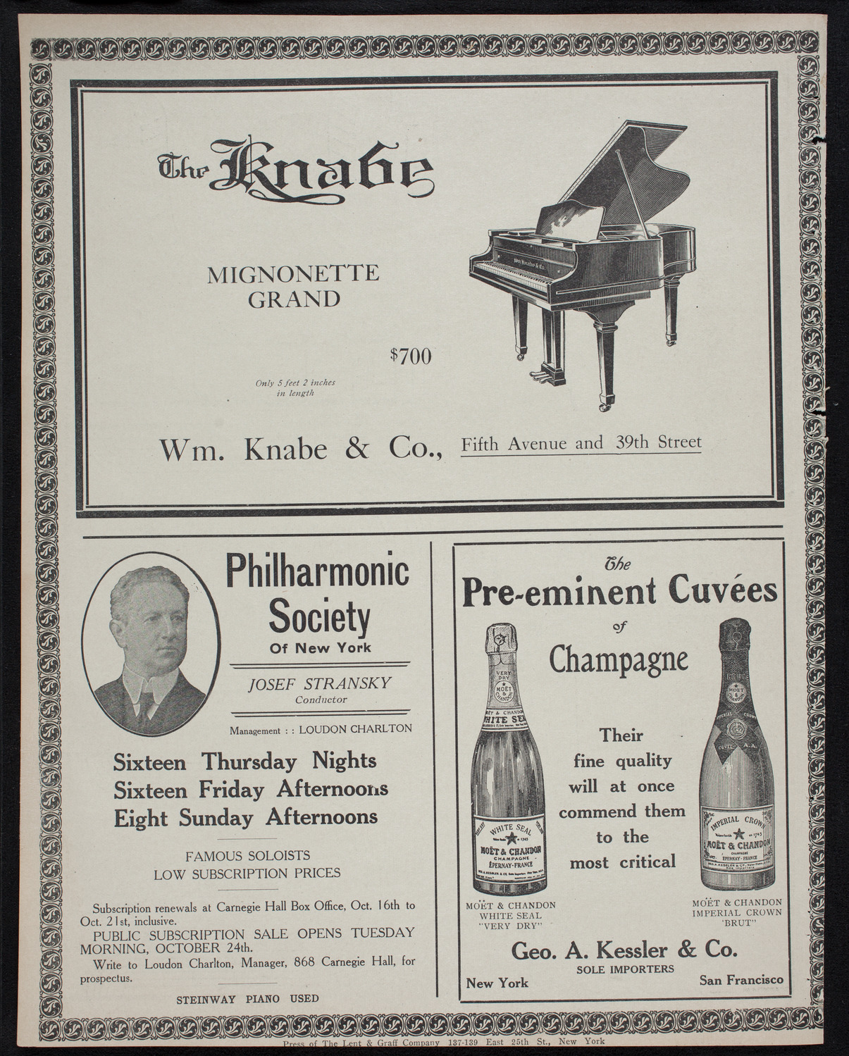 People's Symphony Concert, October 15, 1911, program page 12