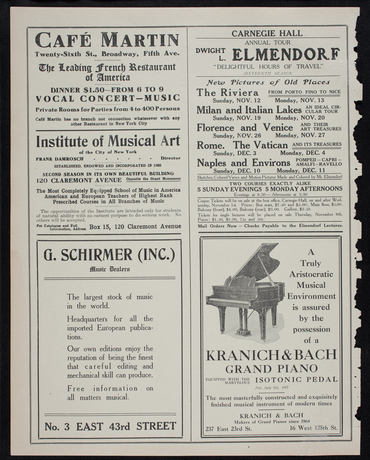Albert Spalding, Violin, October 21, 1911, program page 6