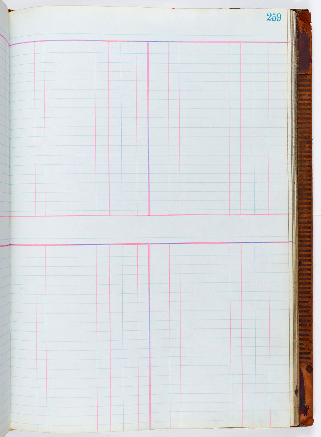 Music Hall Accounting Ledger, volume 1, page 259