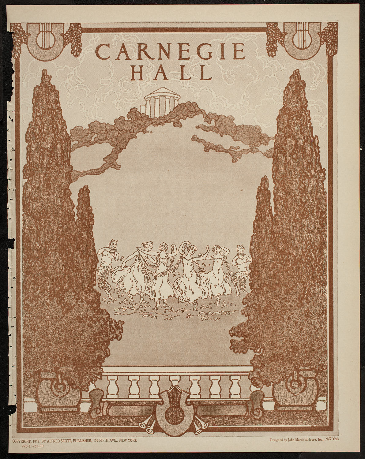 New York Philharmonic, March 25, 1920, program page 1