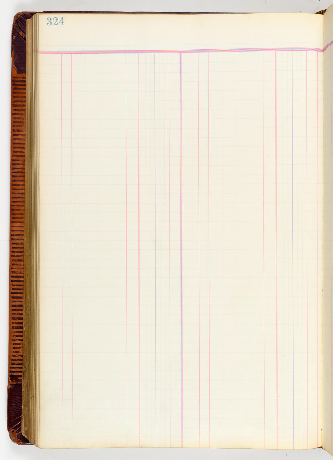Music Hall Accounting Ledger, volume 3, page 324